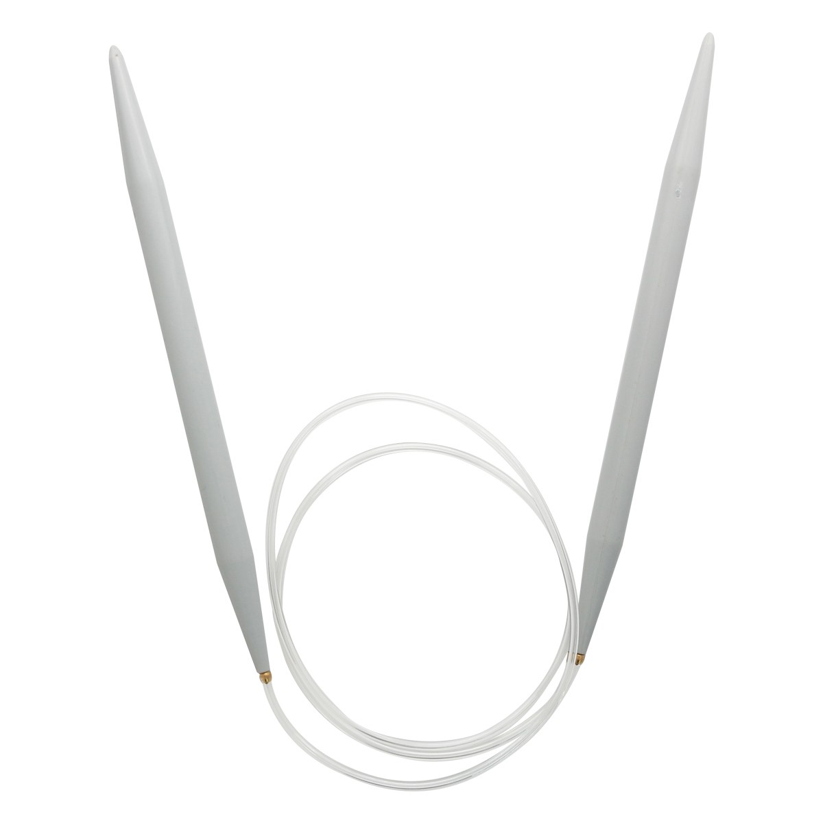 Спицы круговые Pony из практичного легкого пластика с гибким тросиком 8 мм 80 см 50267 - фото 2