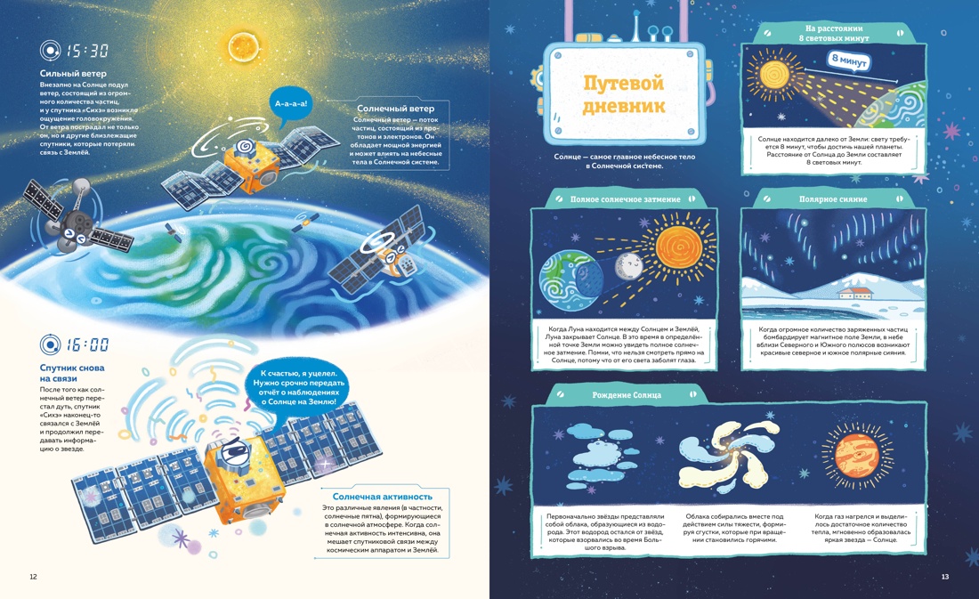 Книга Махаон 24 часа в космосе. Дуань Чжан Цюй И. Планеты Солнечной системы - фото 7
