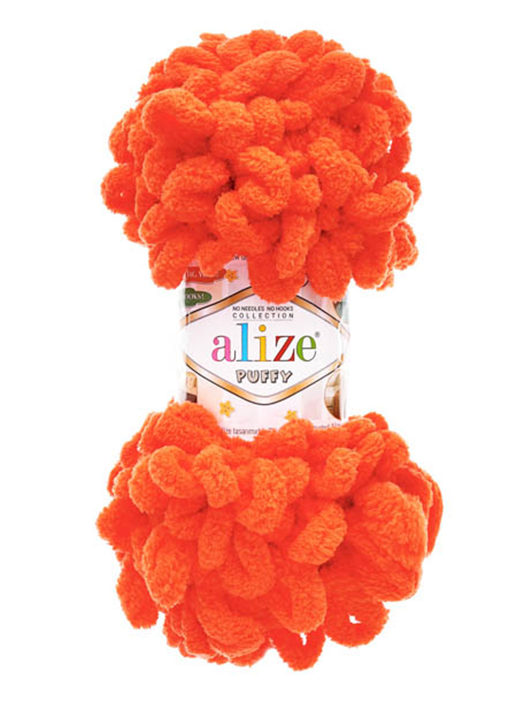 Пряжа для вязания Alize puffy 100 г 9 м микрополиэстер фантазийная плюшевая 421 гранатовый 5 мотков - фото 3