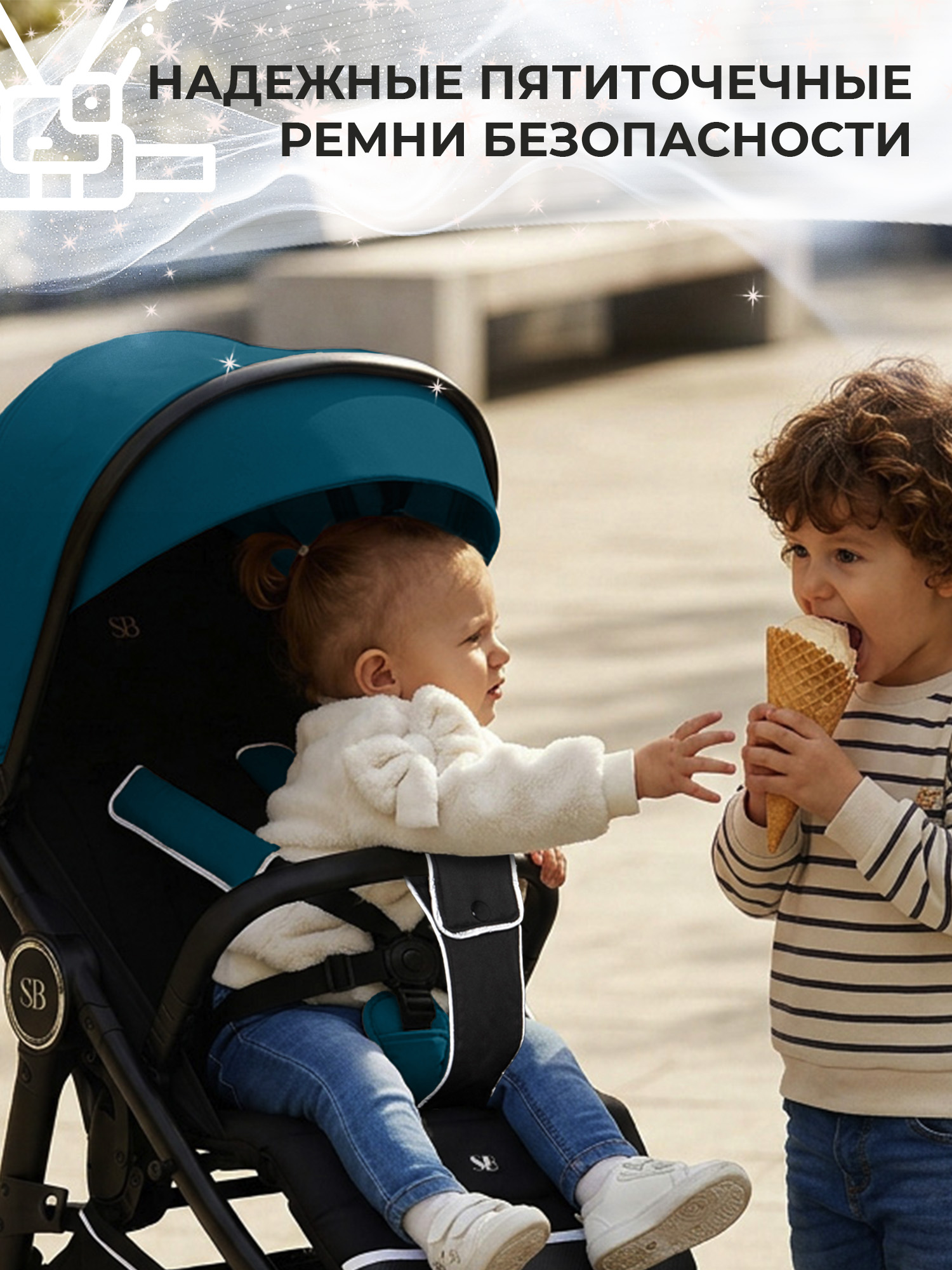 Коляска прогулочная Sweet Baby Contente Plus Basic Dark Green зеленый - фото 6