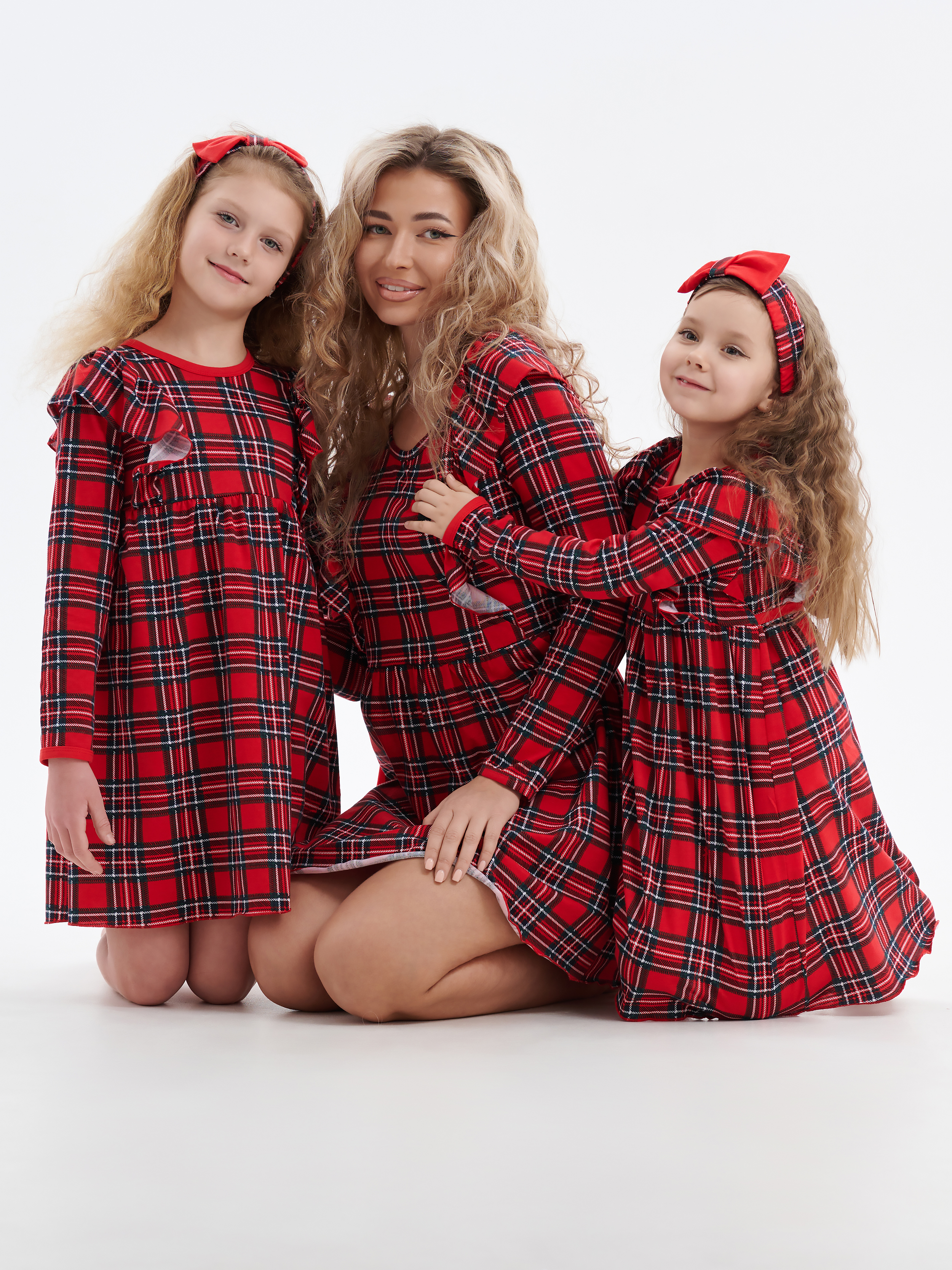 Платье КрутышОк Т-073 красный, синий - фото 7