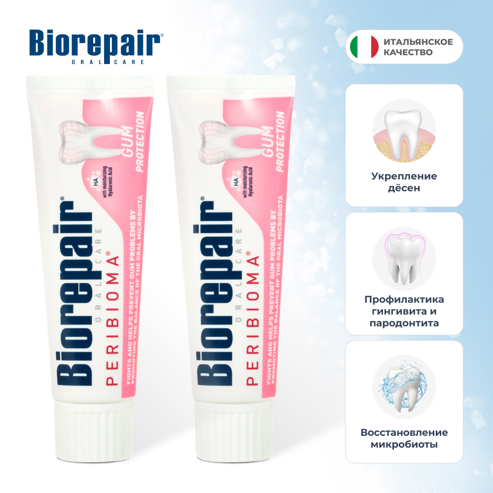 Зубная паста Biorepair без фтора мята - фото 1