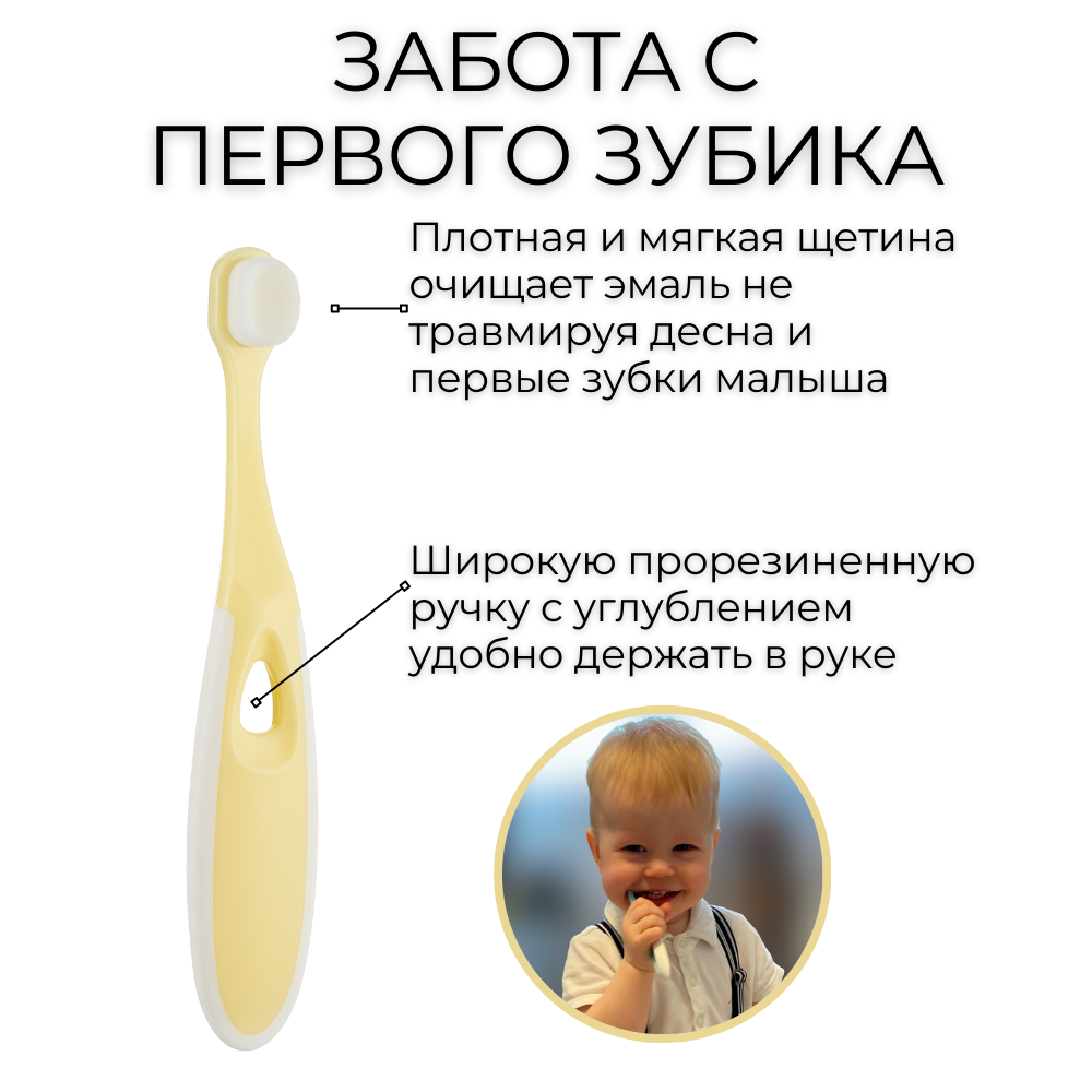 Зубная щетка классическая Чистый Зуб от 0 лет - фото 11