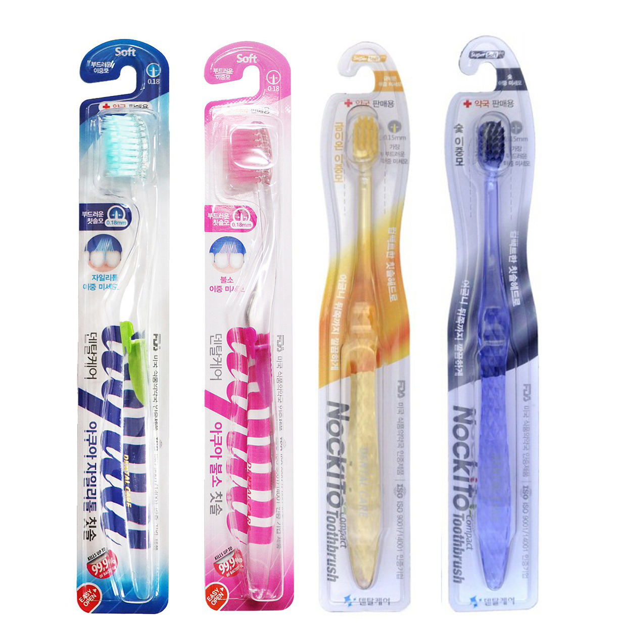Зубная щетка классическая DENTAL CARE 4 шт. - фото 1