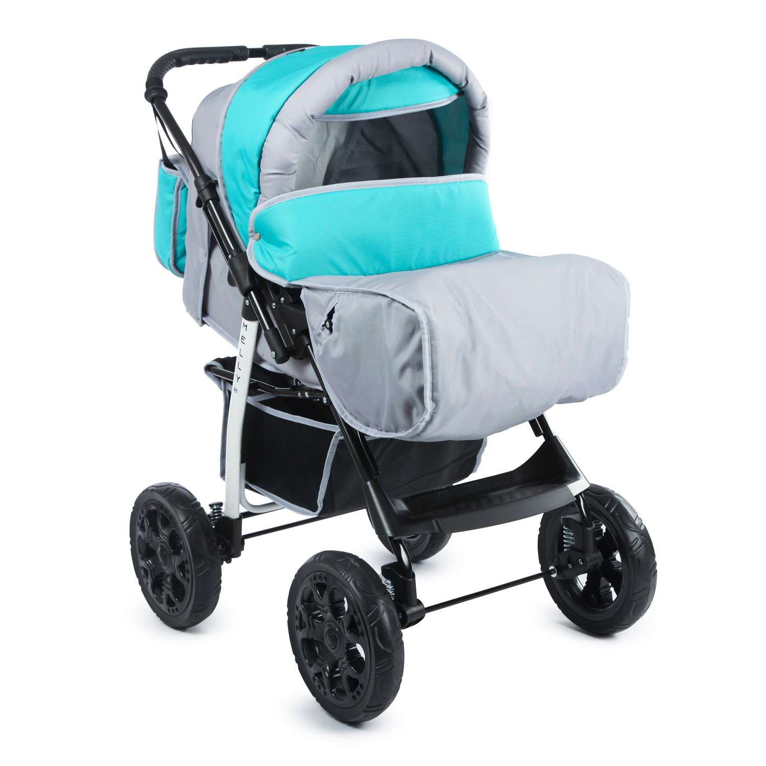 Коляска трансформер Babyton Melly Blue - фото 1