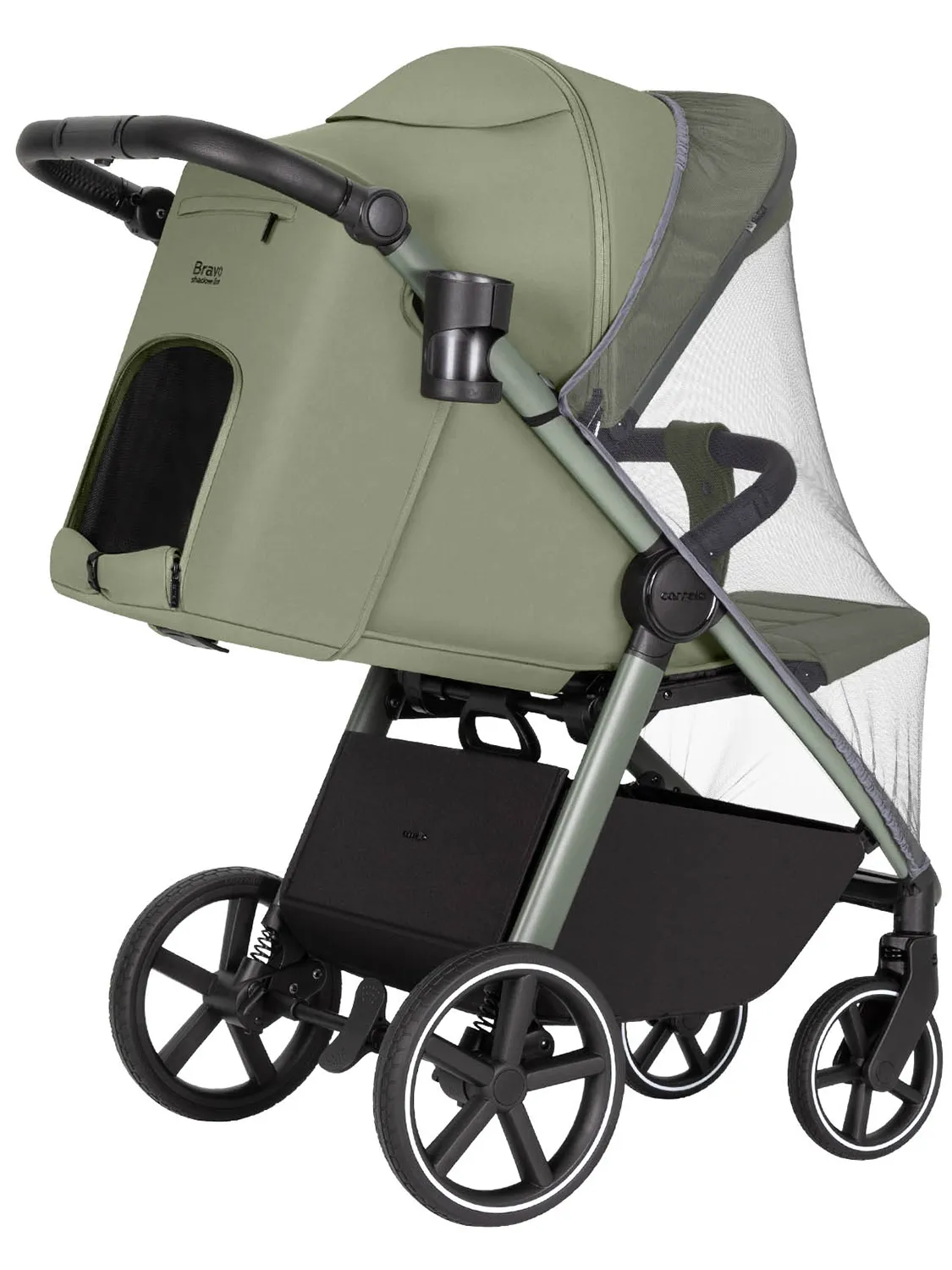 Коляска прогулочная Carrello Bravo SL Deluxe CRL-5520 зеленый - фото 7