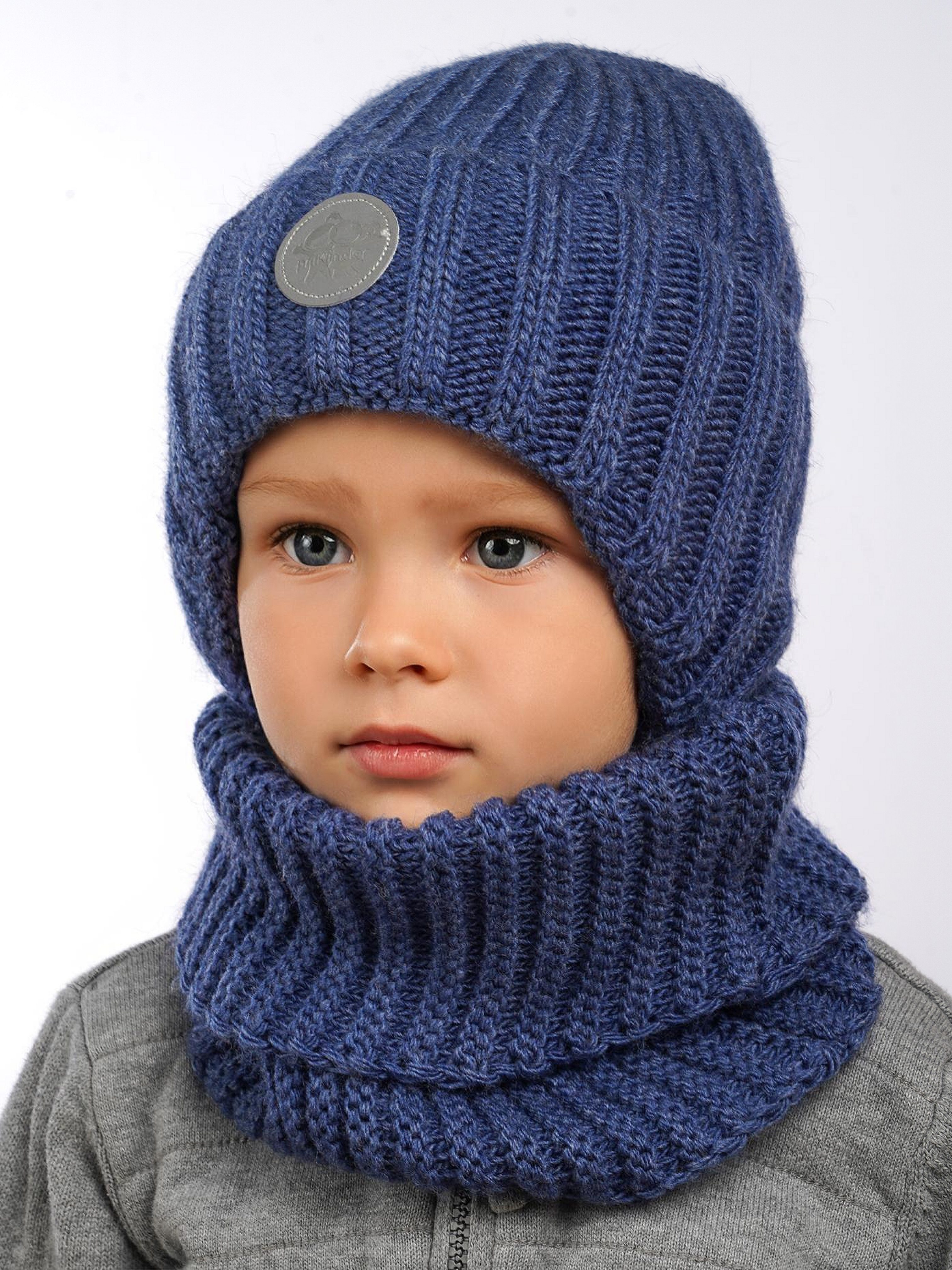 Шапка и снуд ПриКиндер U-W_234170 Цвет: Джинса - фото 12