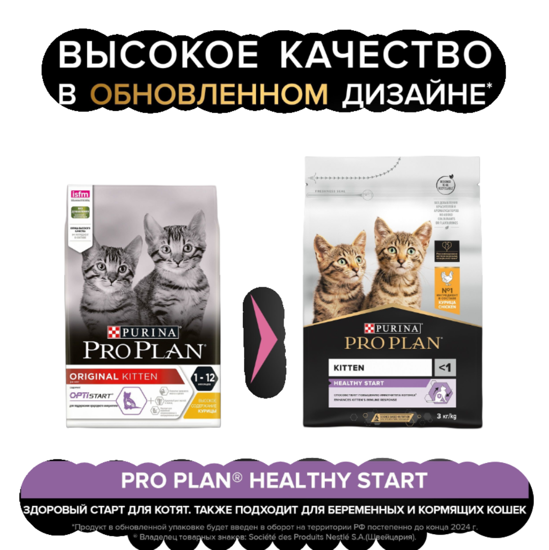 Сухой корм PRO PLAN OptiStart Original Kitten - фото 2