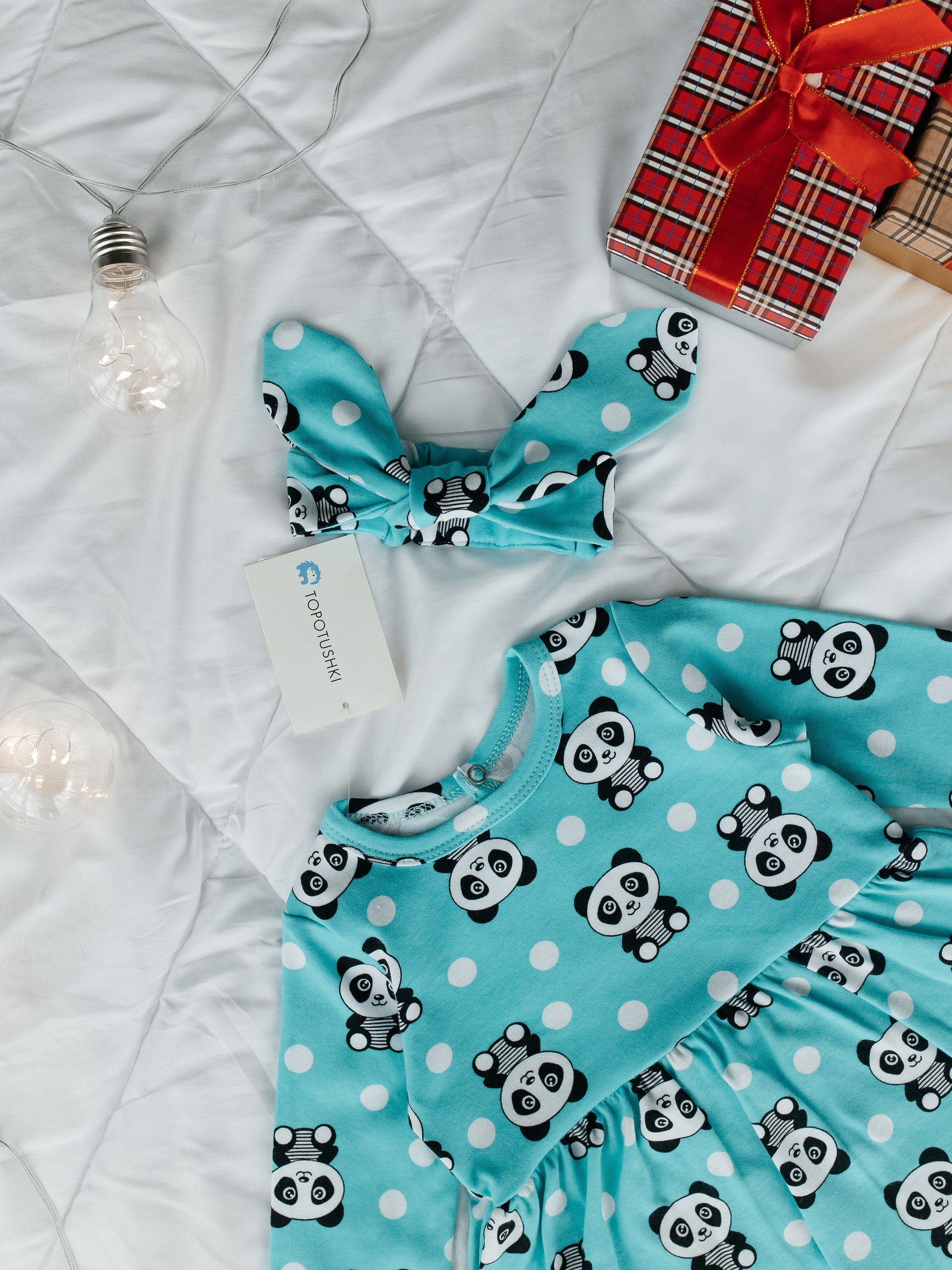 Платье-боди и повязка TOPOTUSHKI Т09262074ин - фото 3