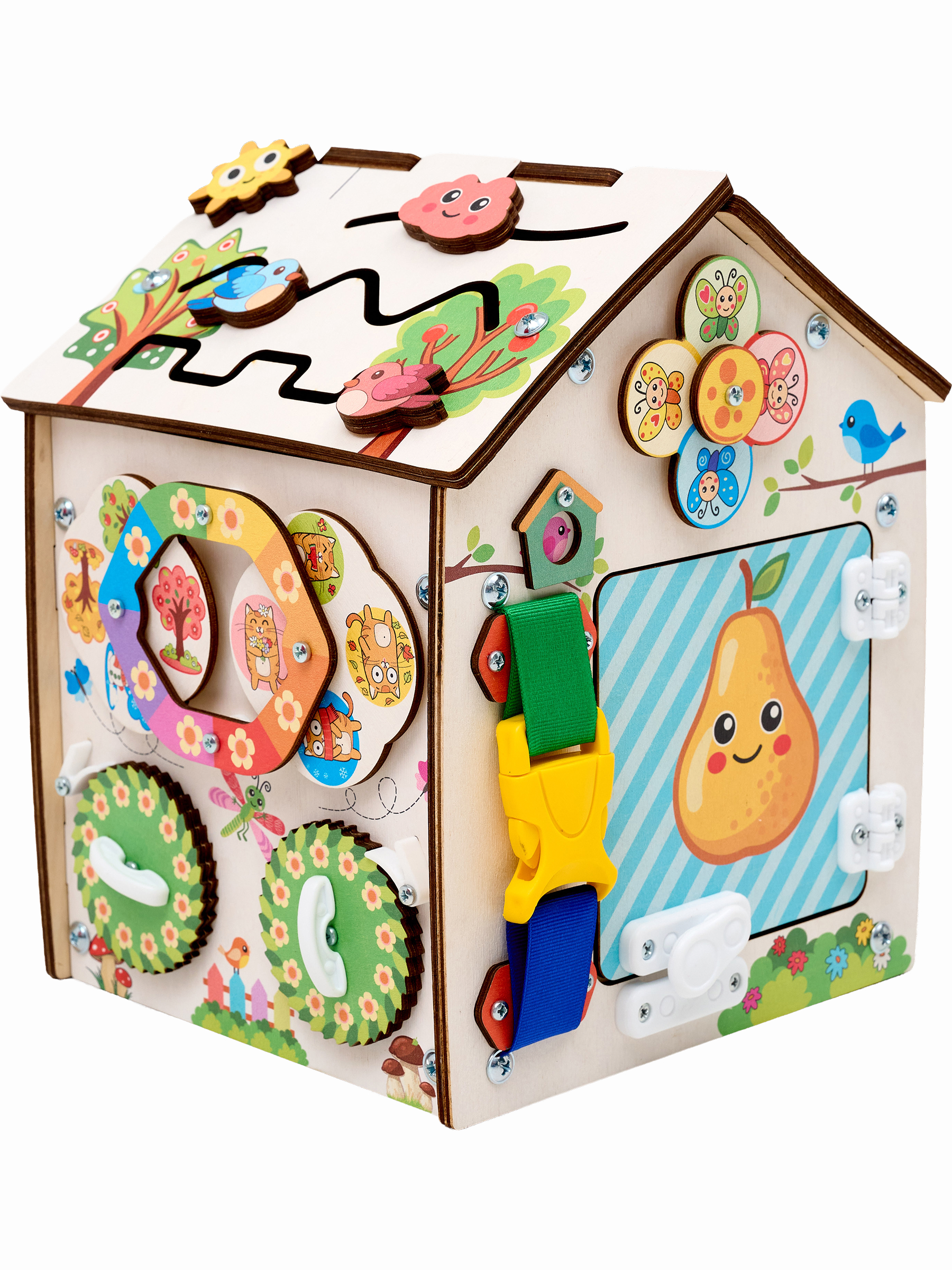 Игрушка Evotoys бизиборд Лето со светом - фото 23