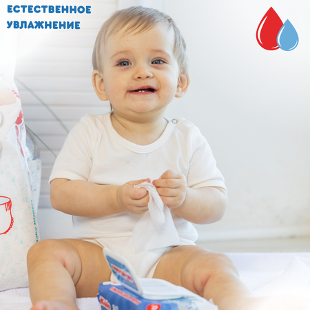 Влажная туалетная бумага MyKiddo 3 упак. 80 шт.