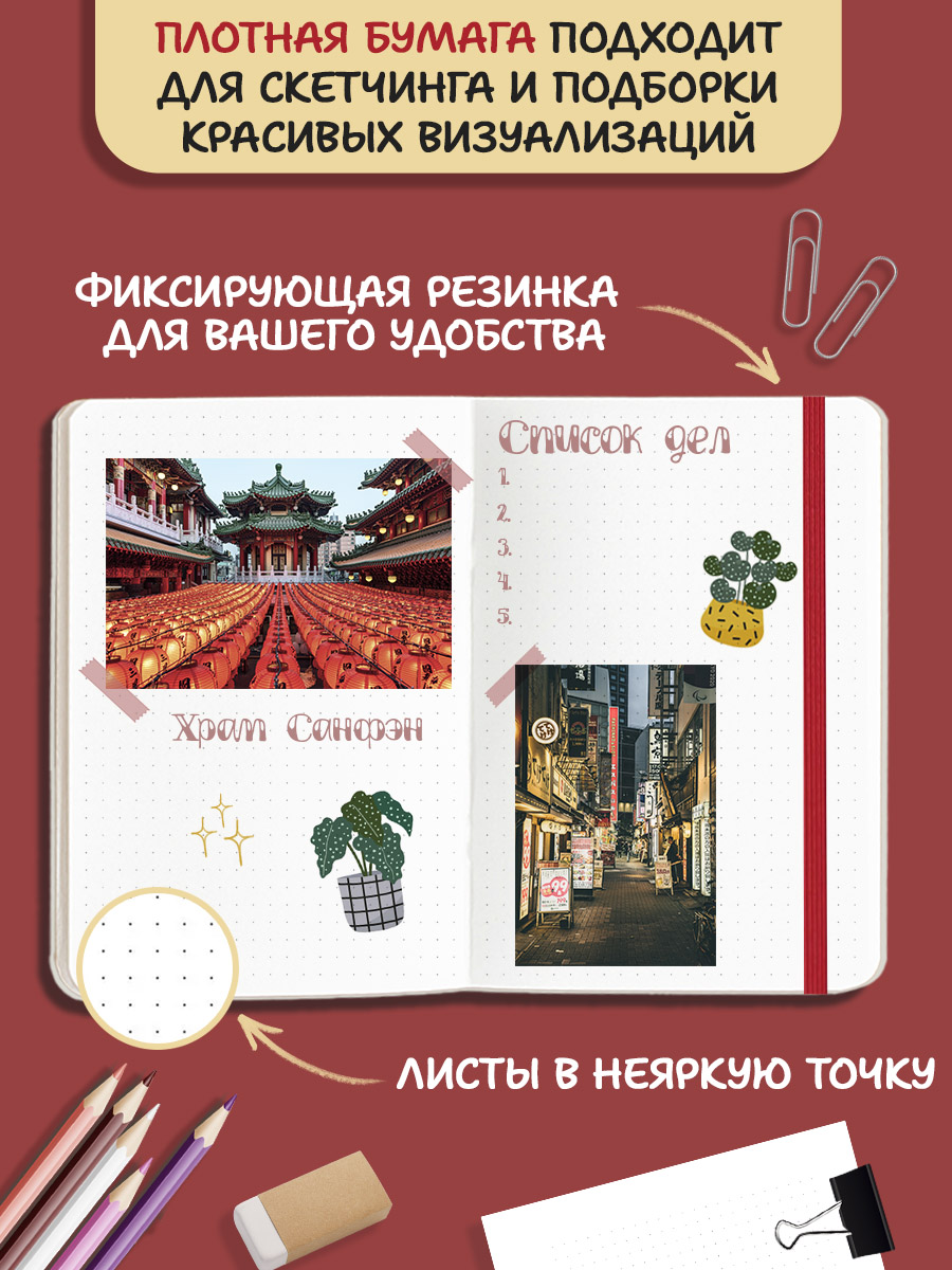 Блокнот Проф-Пресс В точку А5. Точкабук Девушка 72 лист. - фото 2