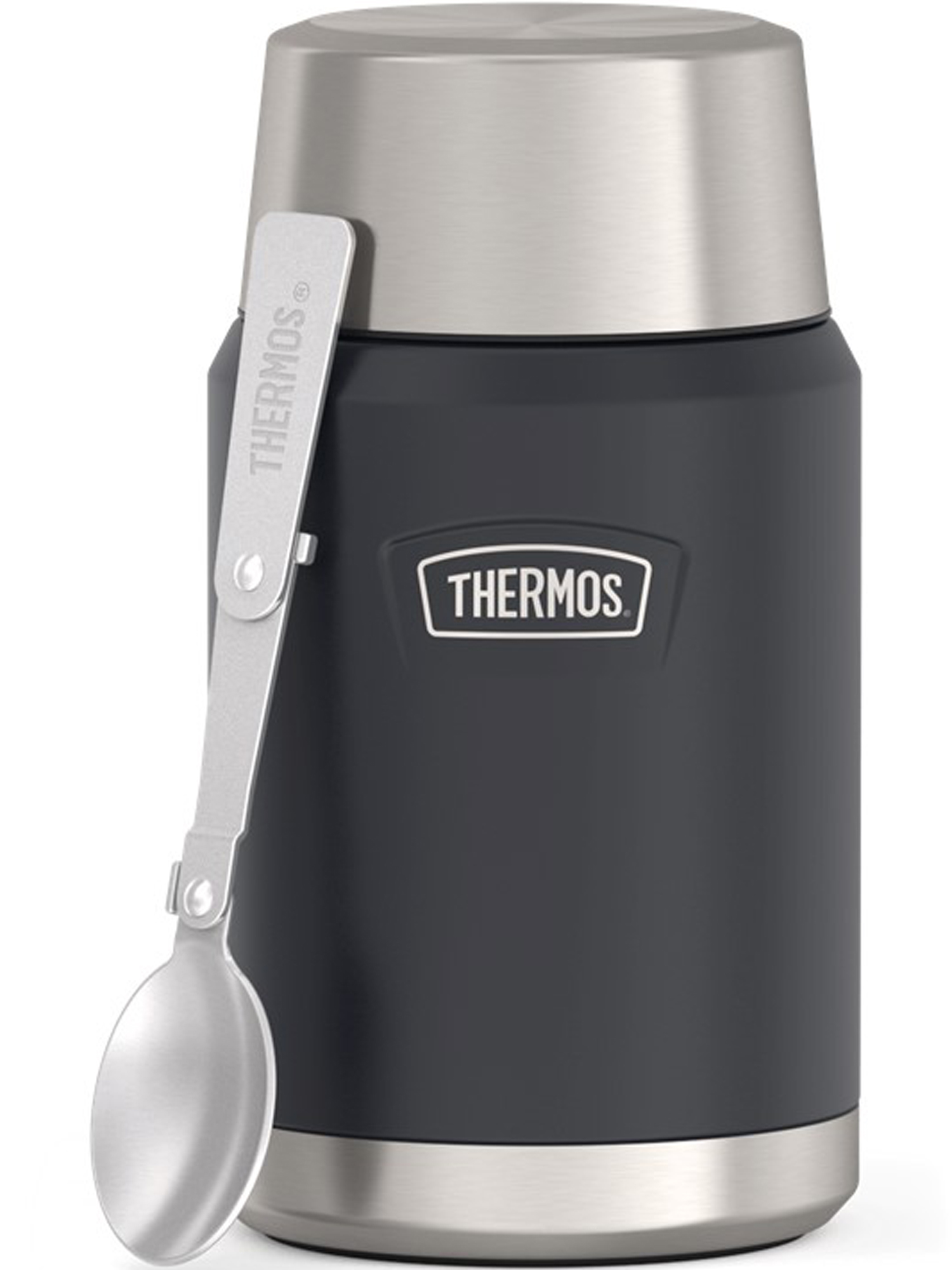 Термос для еды супа 710 мл с ложкой THERMOS ICON-301 гранитный – нержавеющая сталь герметичный тепло/холод 14/24 часа - фото 6