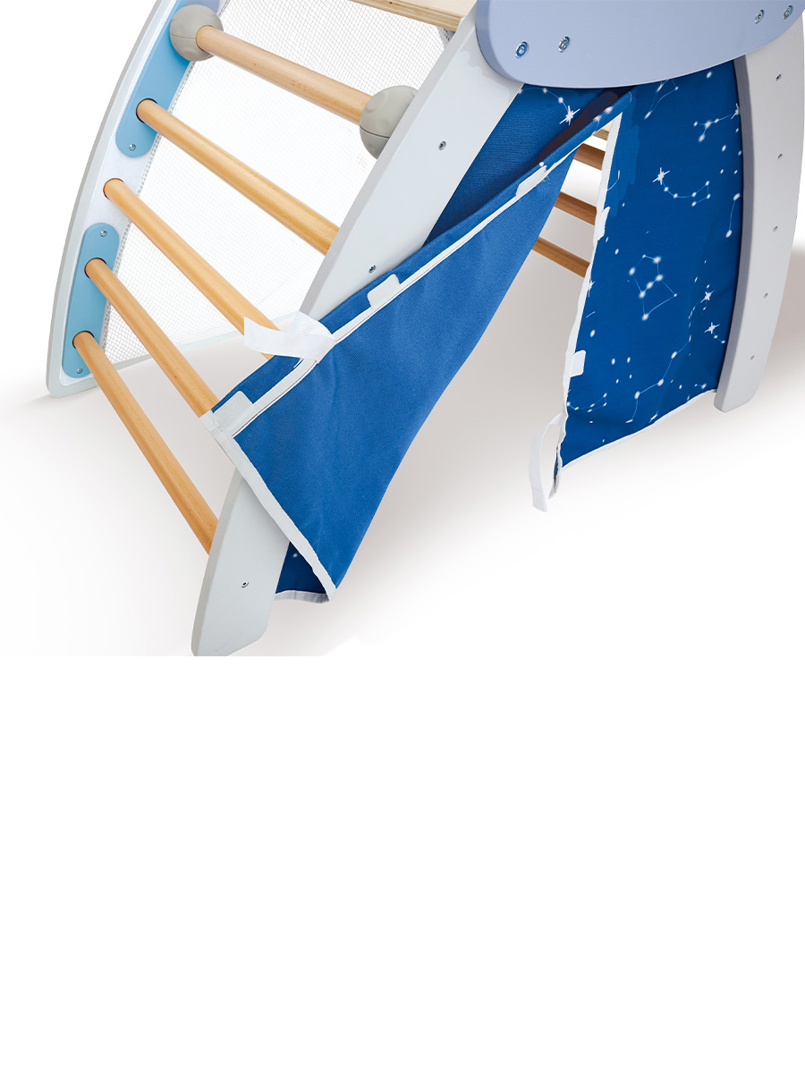 Детский игровой комплекс "4-в-1" Hape Пиклер с горкой, скалодром E1222_HP - фото 11