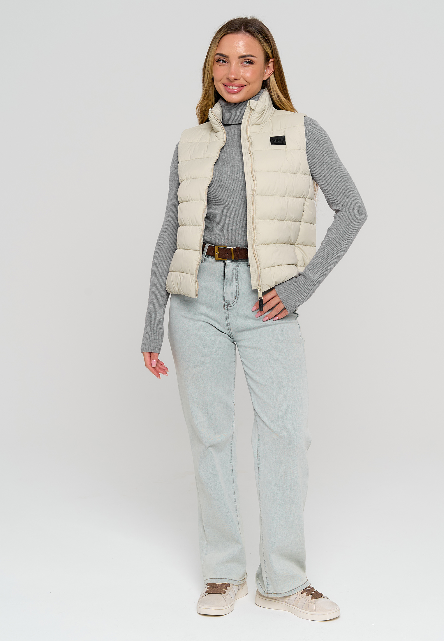 Жилет Stylish AMADEO AV-8508-бежевый - фото 13