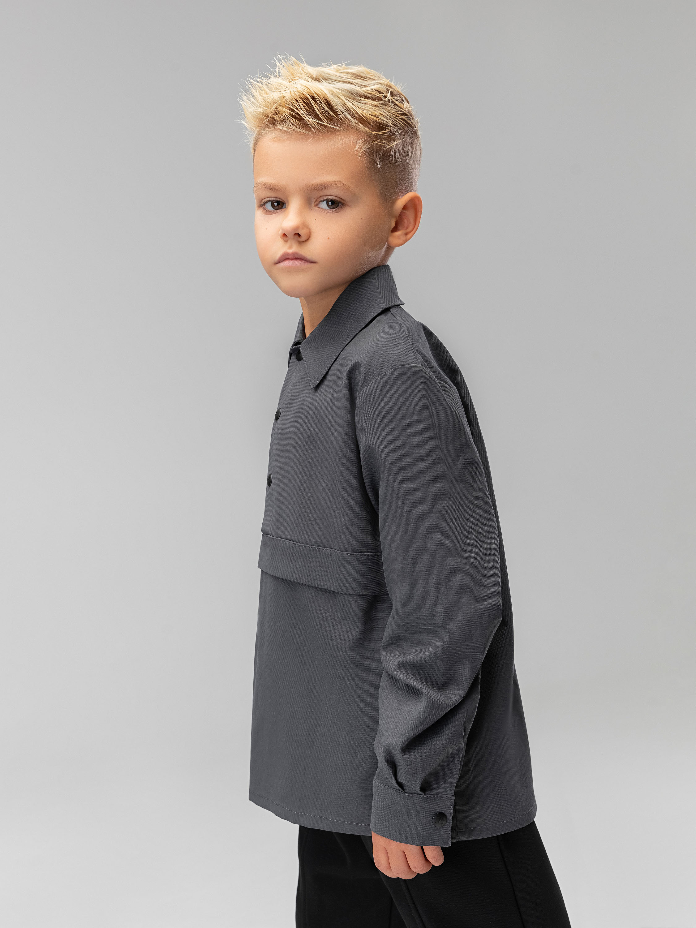 Рубашка Bodo 24-13MU_серый - фото 3