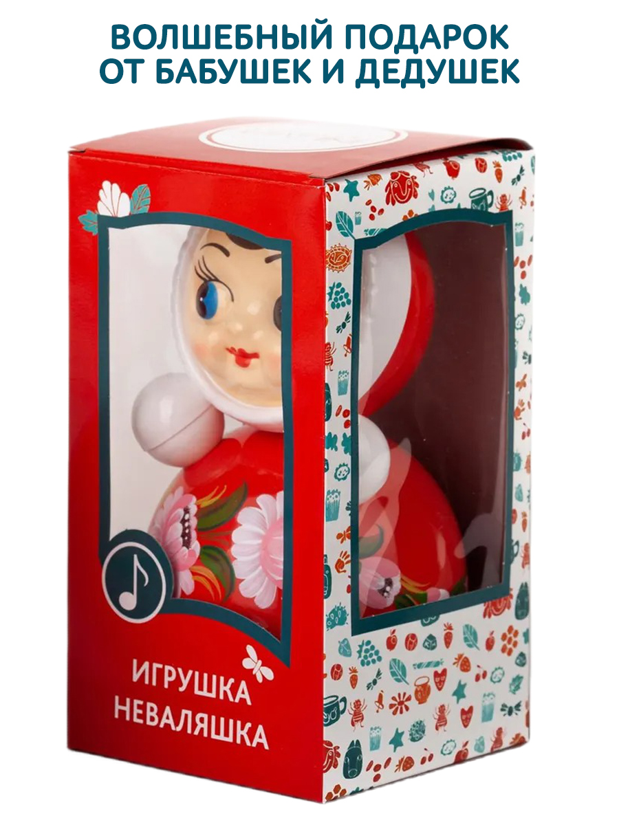 Игрушка неваляшка Маша средняя Расписная - фото 5