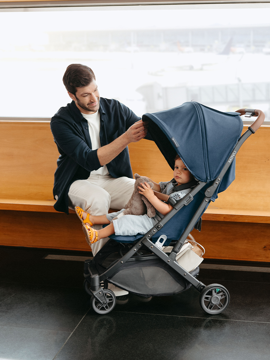 Коляска прогулочная UPPAbaby MINU V2 синий - фото 9