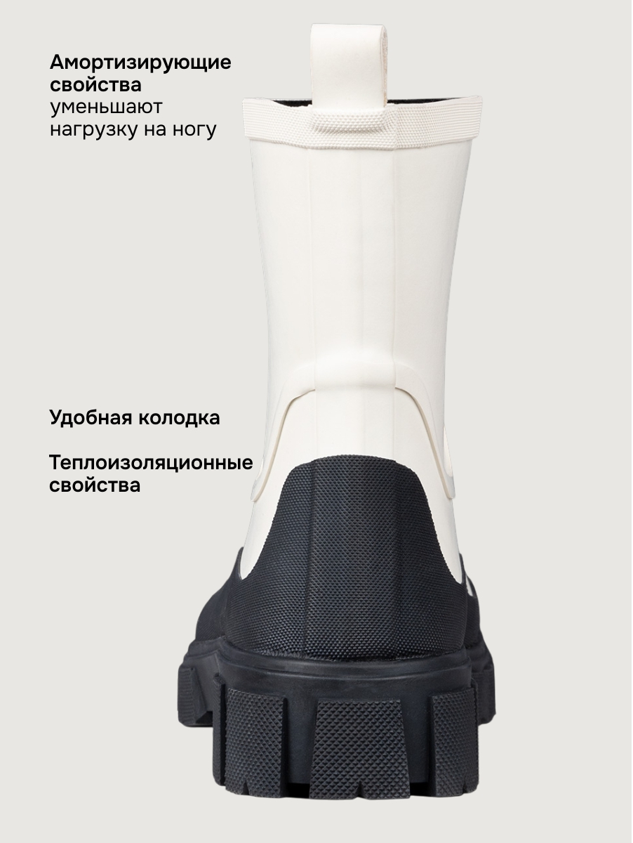 Резиновые сапоги NIKASTYLE 16м15524 молоко - фото 5