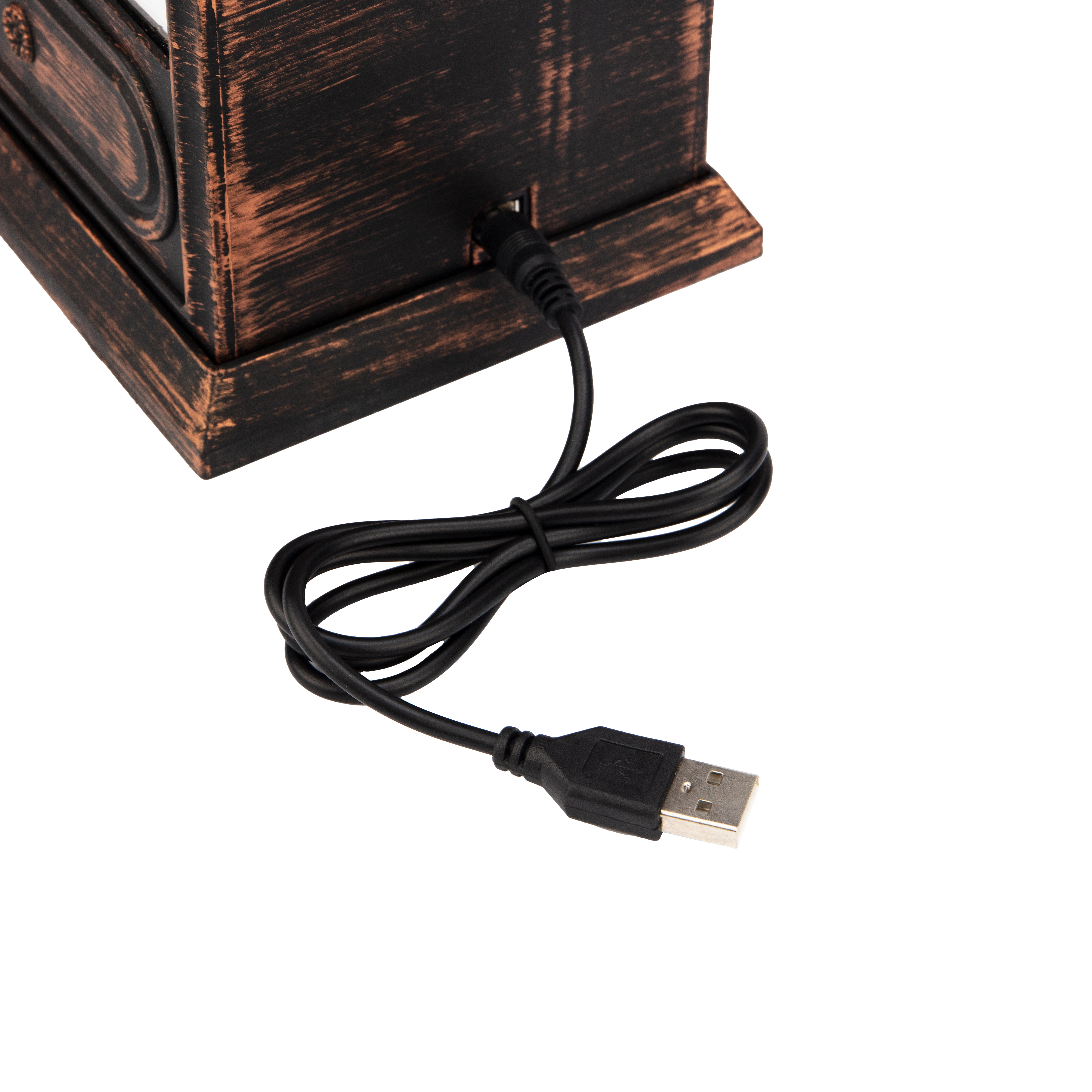 Светодиодный светильник NEON-NIGHT «Старинные часы» USB + батарейки с эффектом живого огня - фото 17