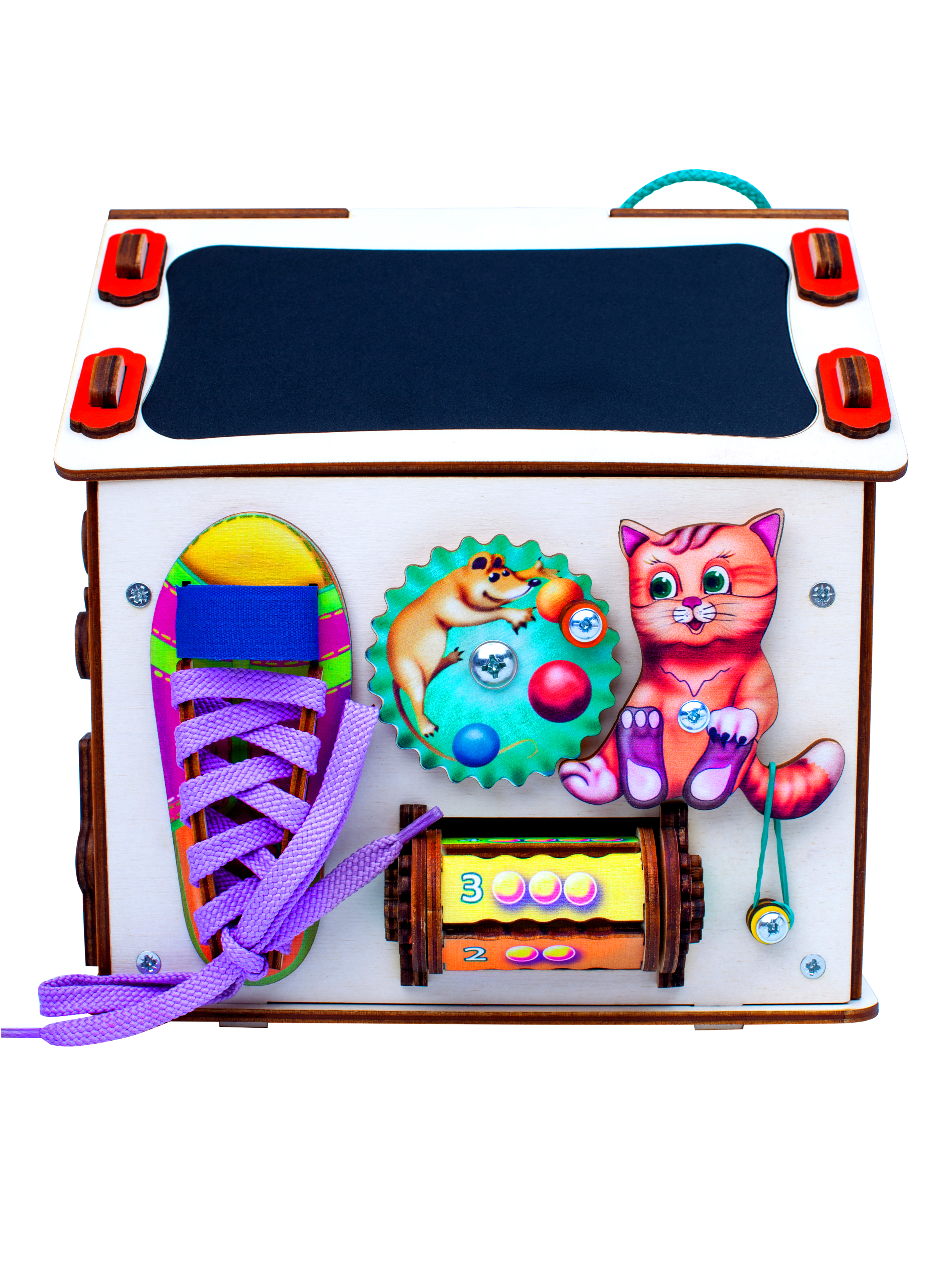 Игрушка Jolly Kids бизиборд Котик - фото 8