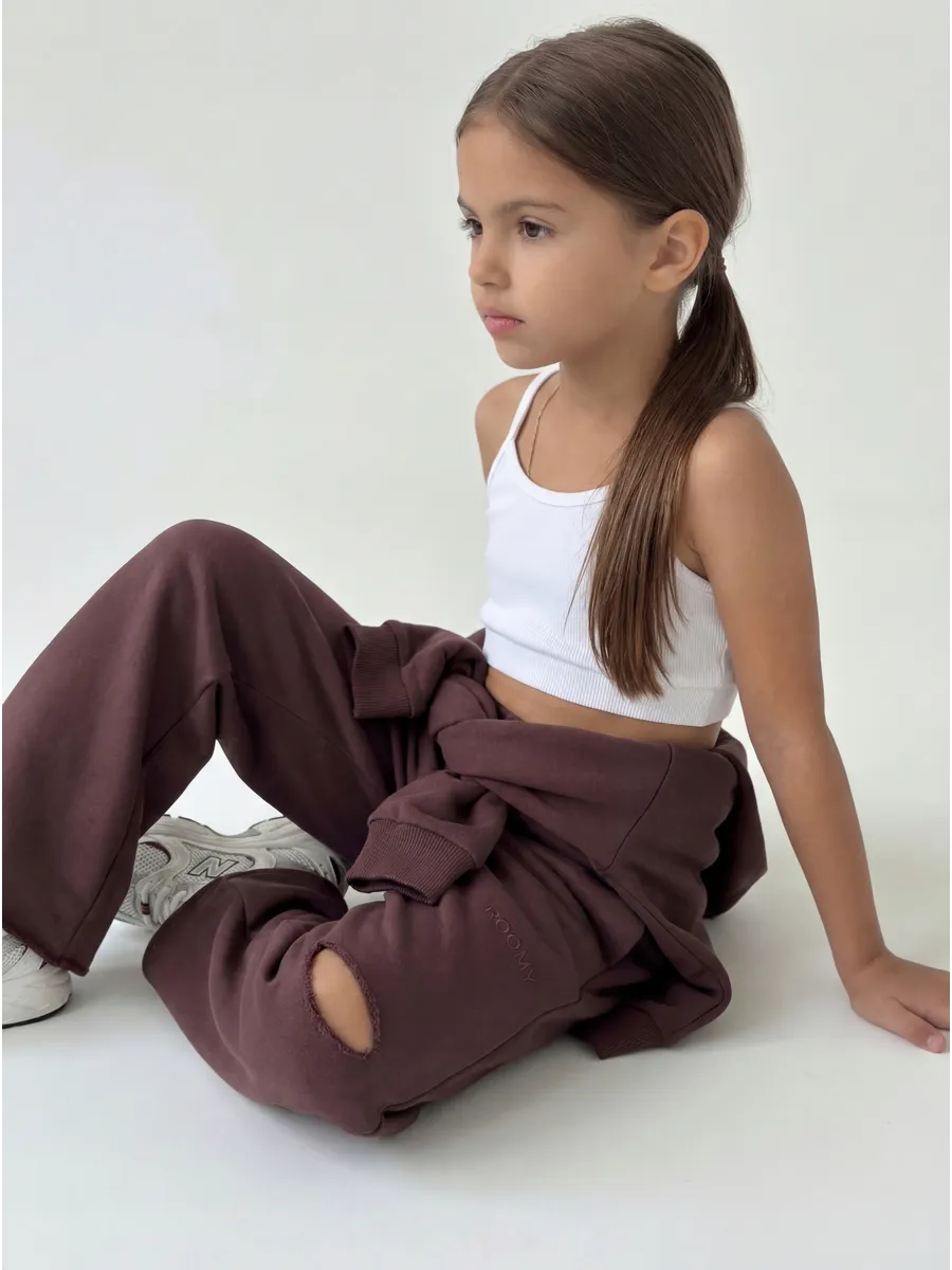 Брюки ROOMY ESSENCE STREETjog/brown - фото 8