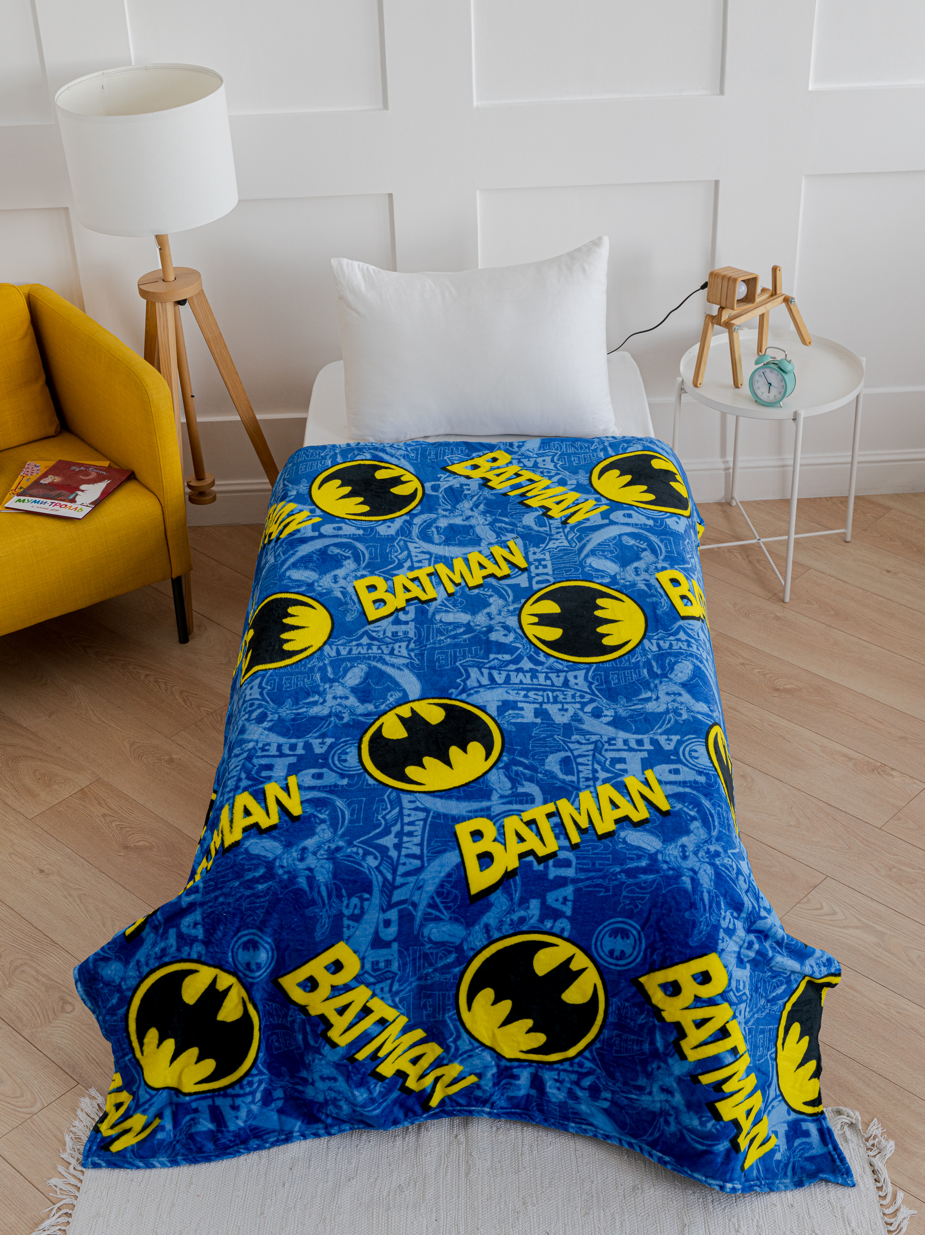 Плед Павлинка Аэро Софт Batman велсофт 100 x 150 см - фото 8