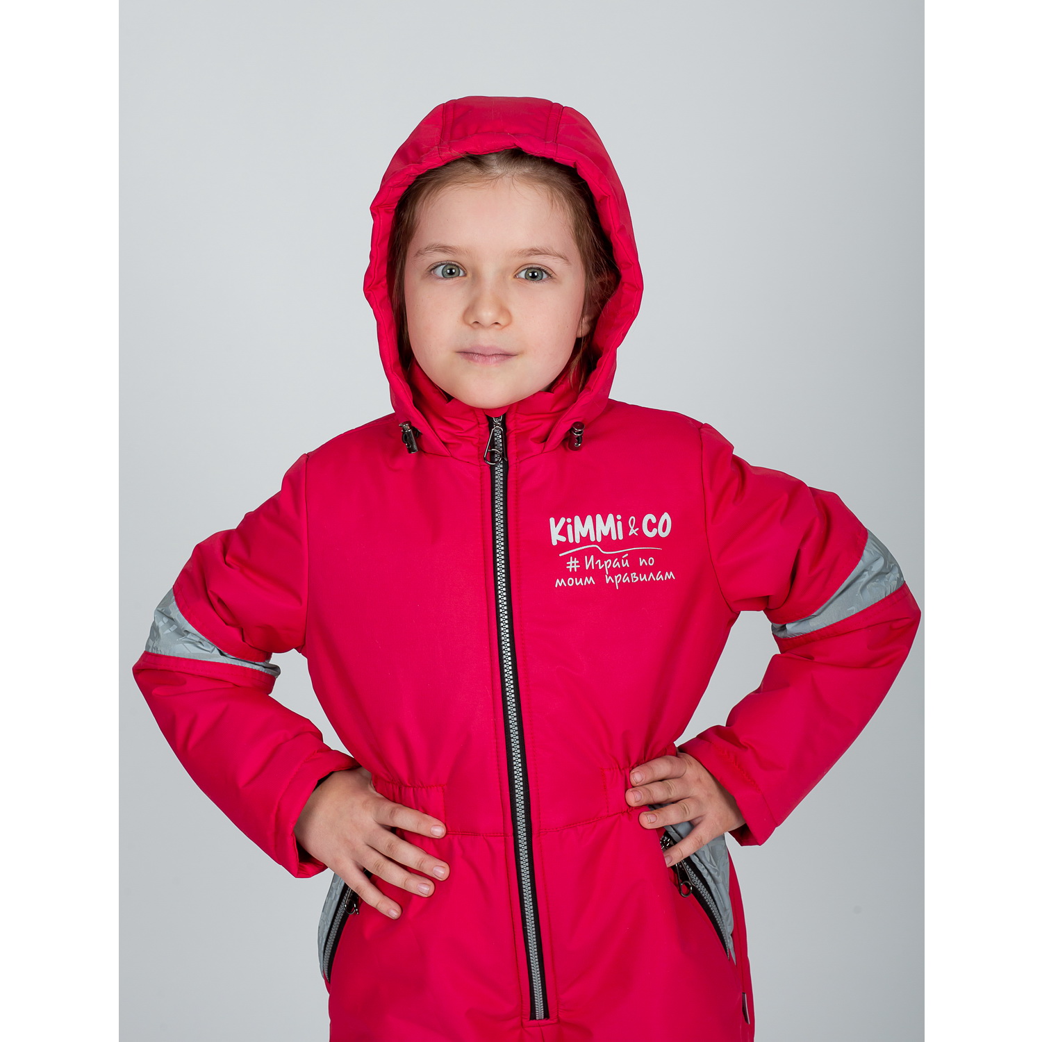 Комбинезон KiMMi co К-150830-041 красный - фото 2