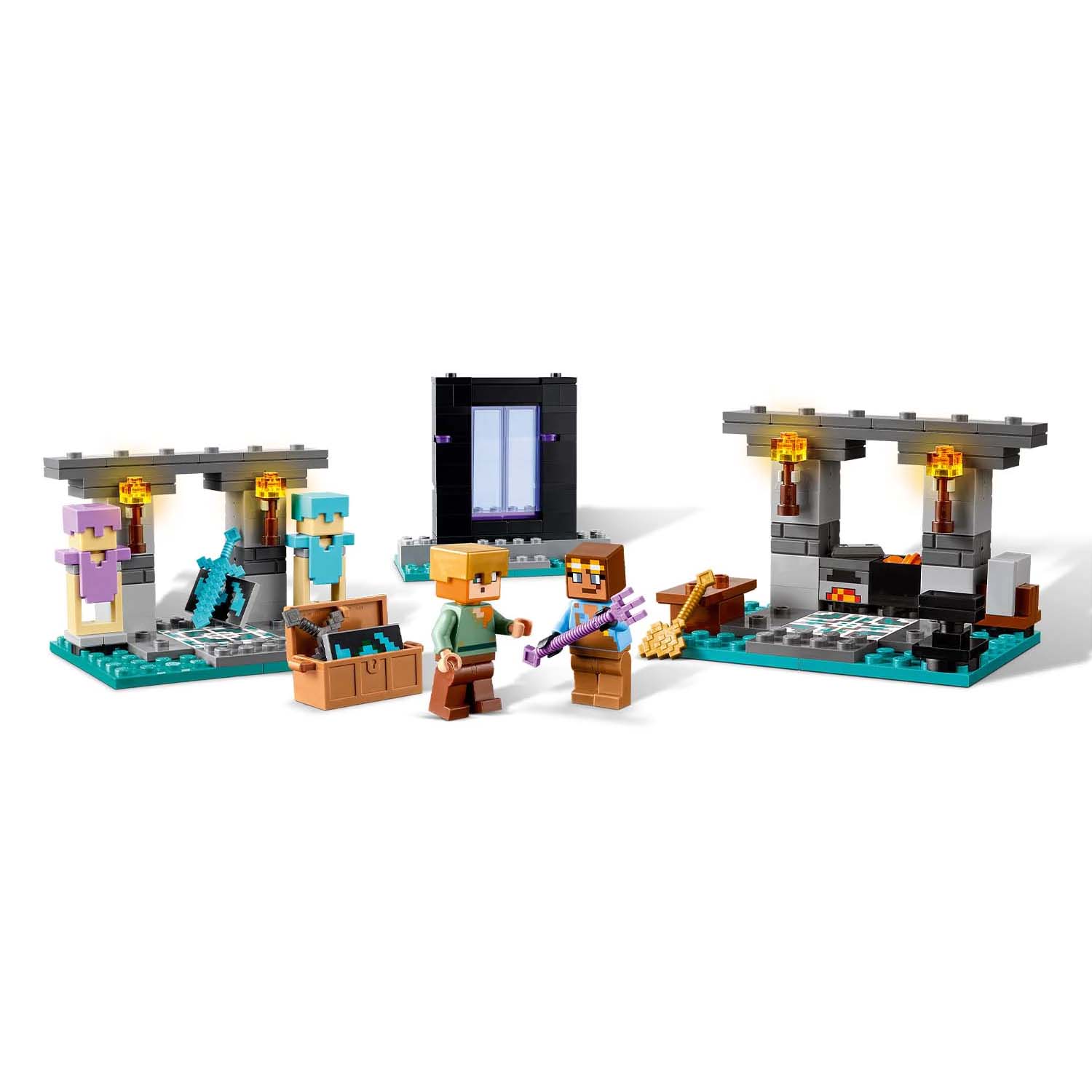 Конструктор LEGO Minecraft Оружейная палата блочный - фото 9