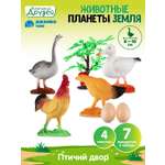 Игровой набор DARWIN Животные Птичий двор 4шт