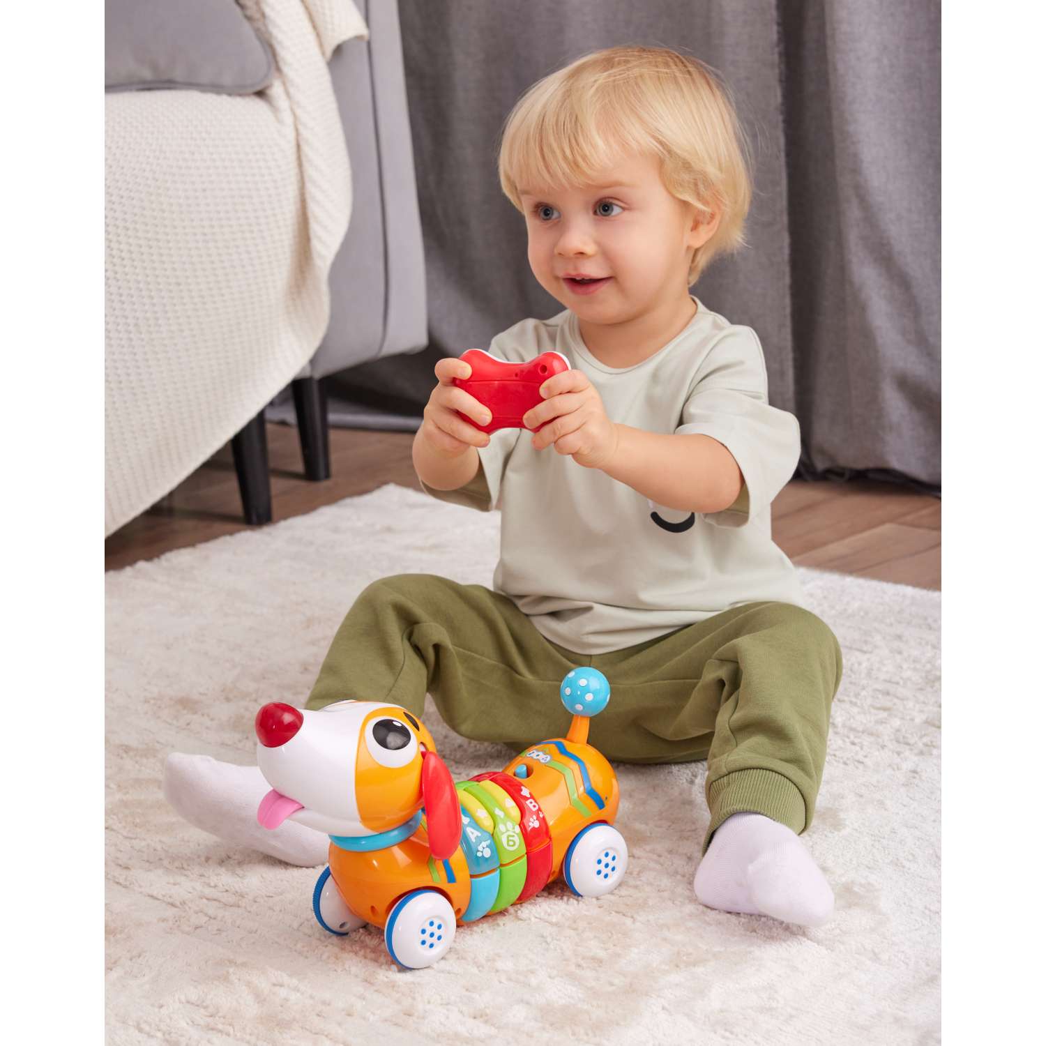 Игрушка BabyGo Радужный щенок - фото 4