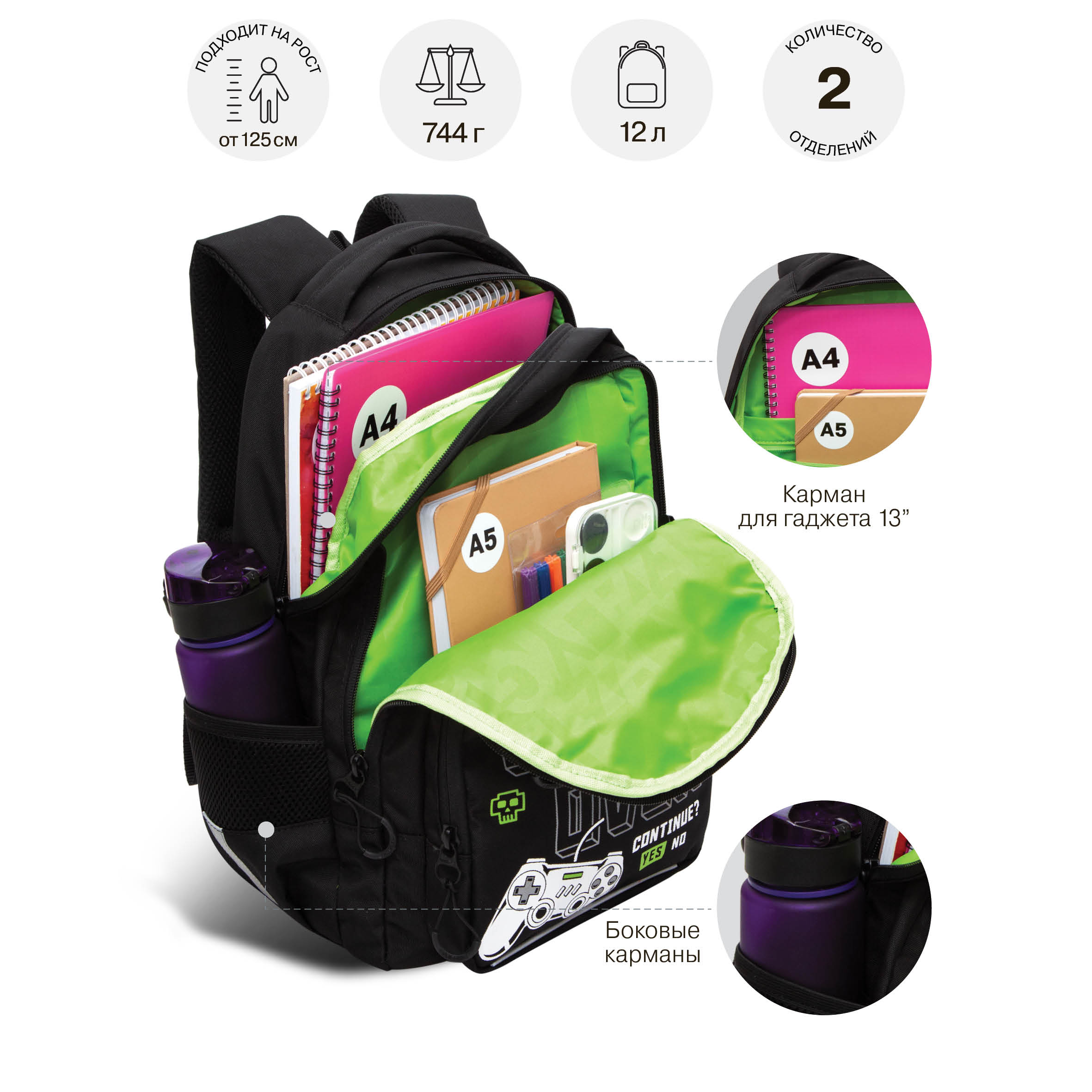 Рюкзак Grizzly для мальчика - фото 5