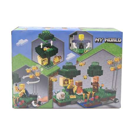 Конструктор MY WORLD Пчелиная ферма блочный