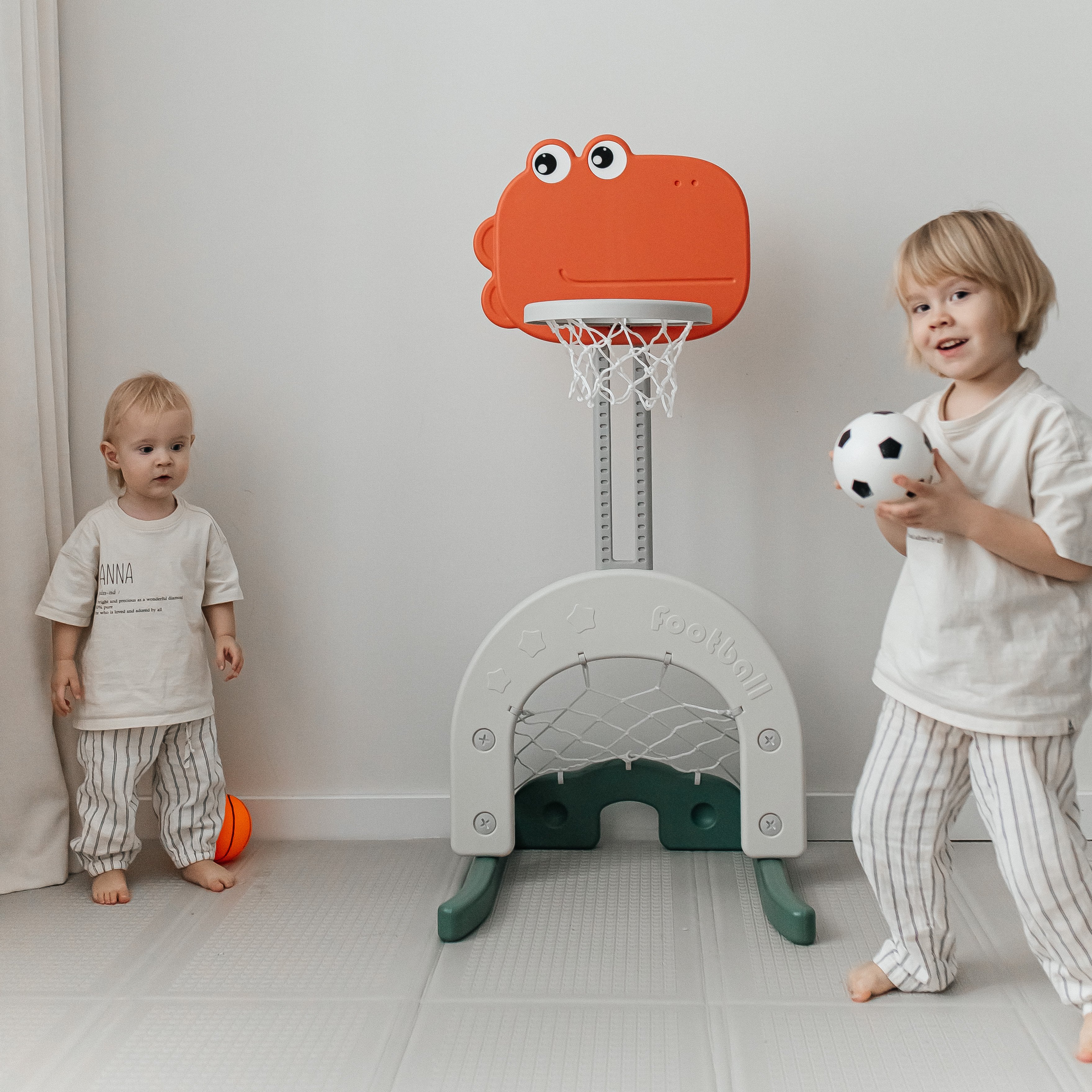 Баскетбольная стойка + ворота UNIX Kids Dino 2в1 для дома и улицы - фото 25