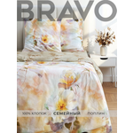 Комплект постельного белья BRAVO Флоревия поплин семейный 5 предм.