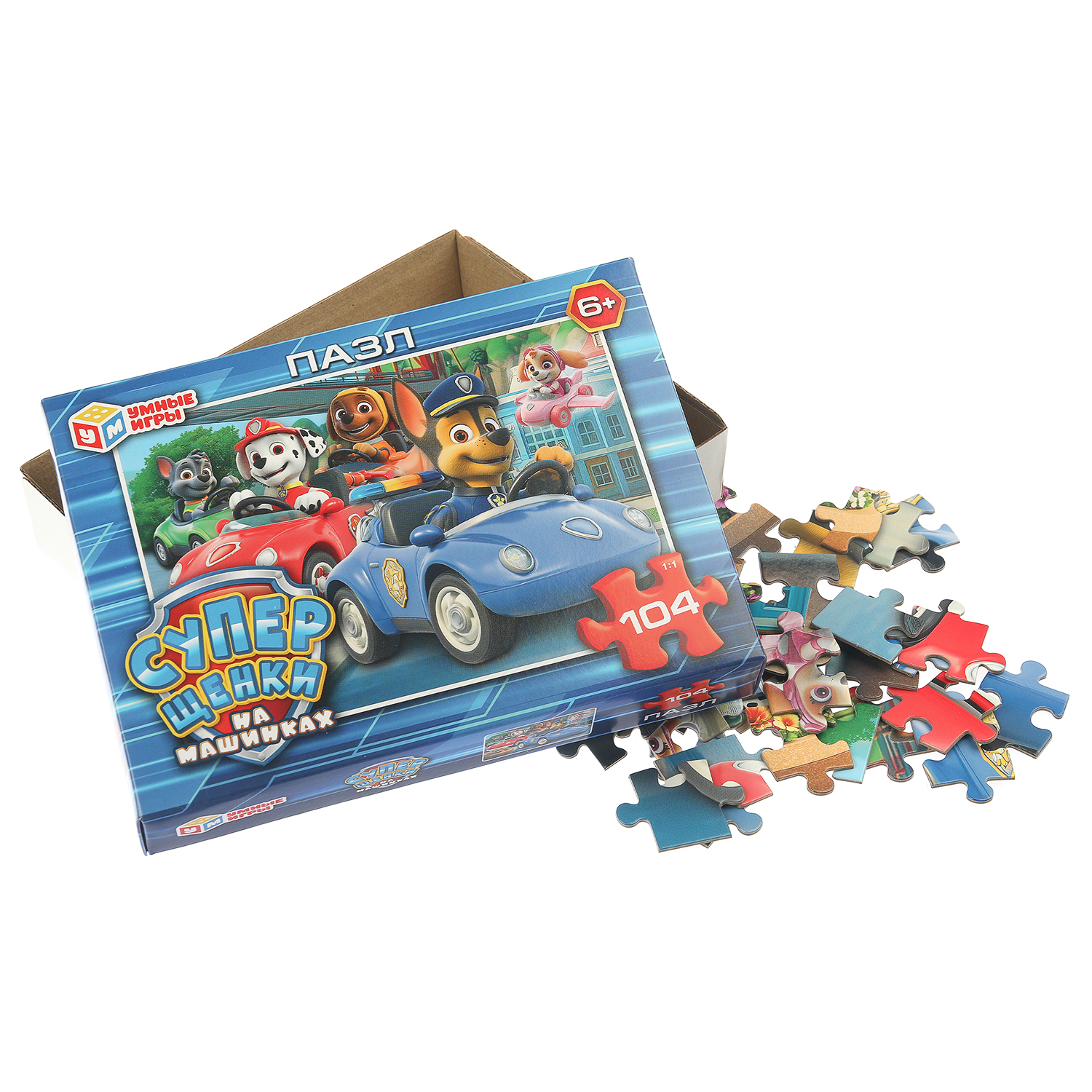 Пазл Умные игры Суперщенки в машинках классический - фото 2