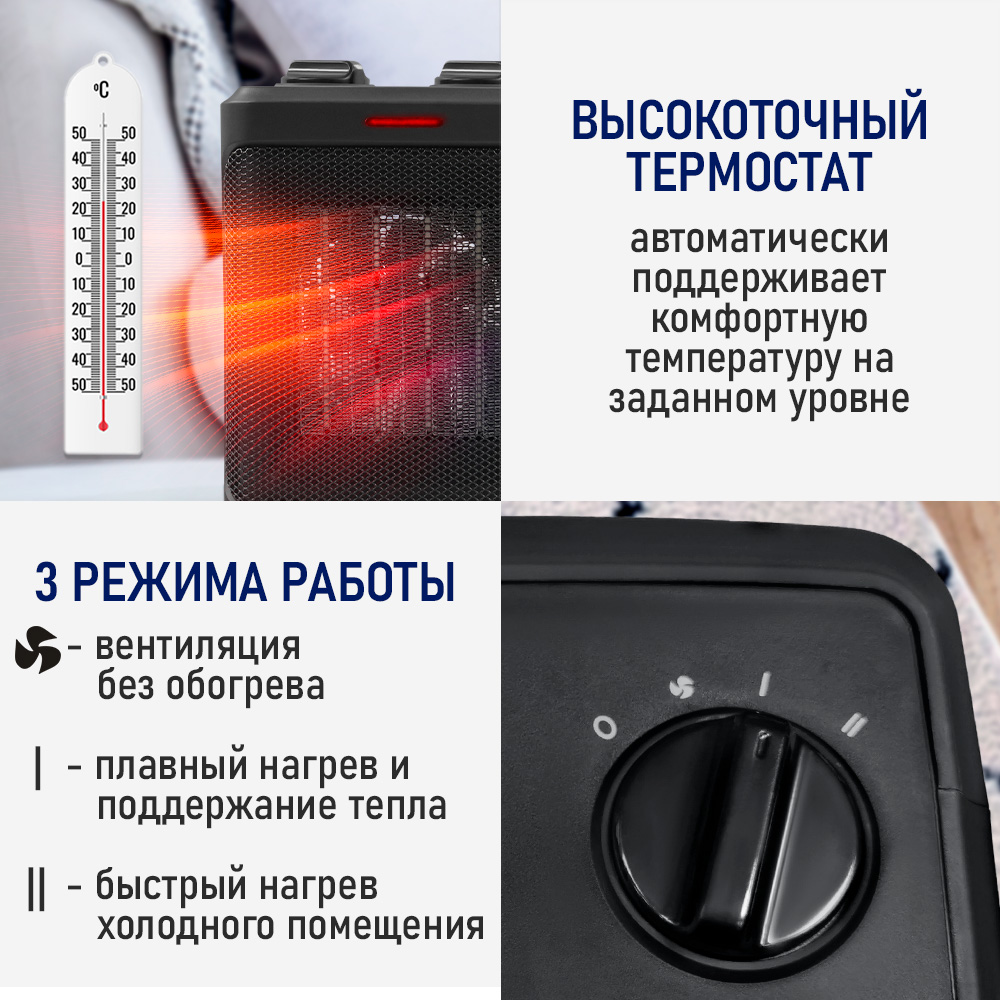 Тепловентилятор STINGRAY ST-FH1049A - фото 3