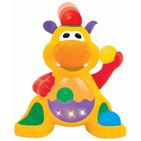 Игрушка развивающая Kiddieland Забавный бегемот с шарами 049890