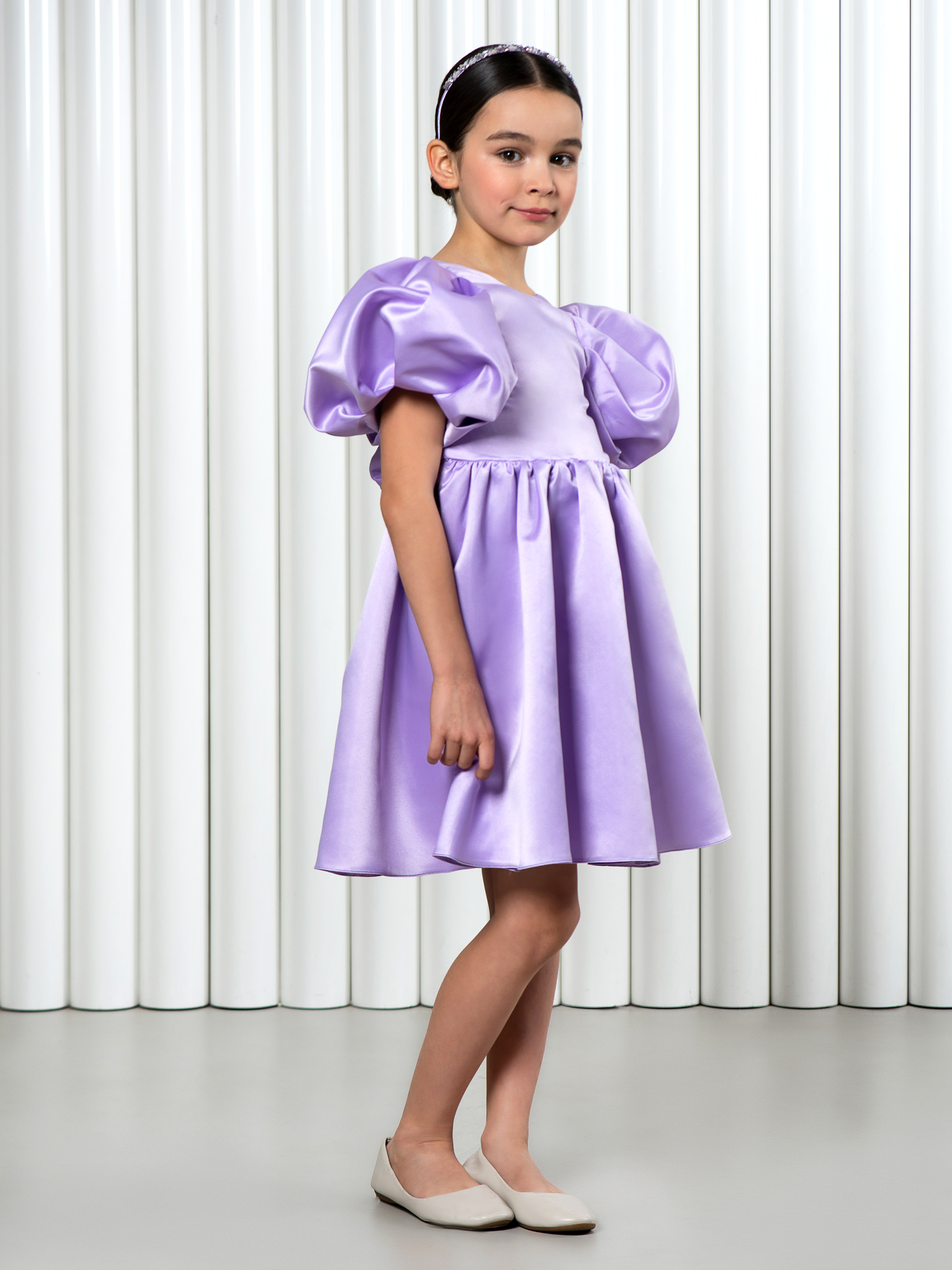 Платье LisaWeta D-143 лиловый - фото 4