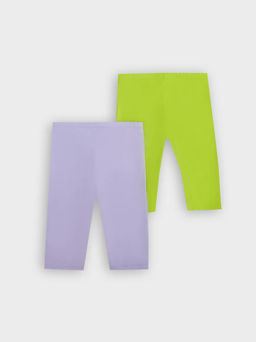 Велосипедки 2 шт Mark Formelle (Марк Формэль) 137721-2/зеленый лайм +лиловый вереск +печать - фото 8