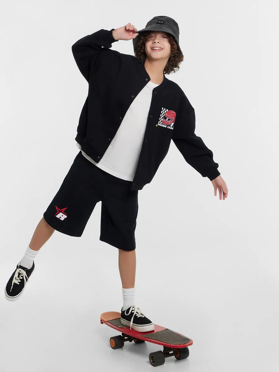 Шорты Mark Formelle (Марк Формэль) 133355/черный +печать - фото 7