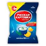 Чипсы картофельные Русская картошка со вкусом сметаны и укропа 140г