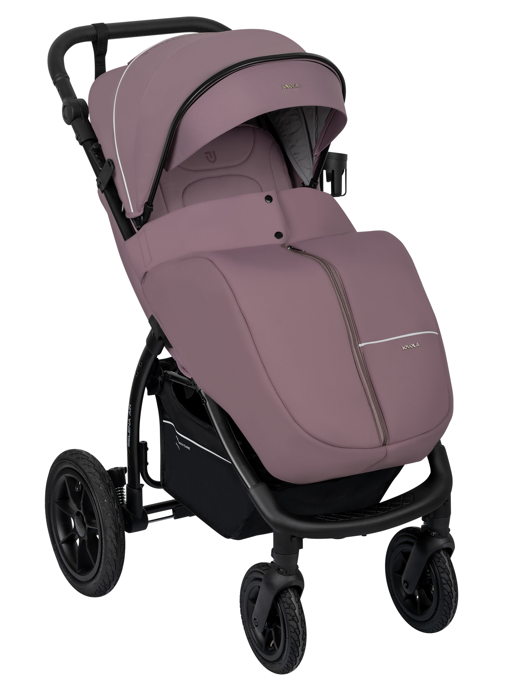 Коляска прогулочная JOVOLA Selena Air Plus розовый - фото 15