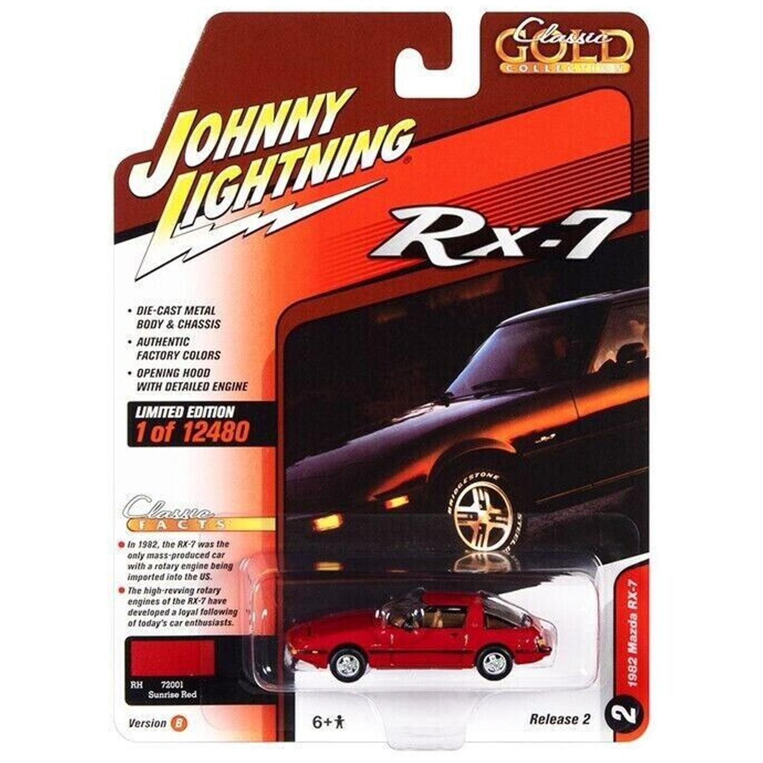 Автомобиль Johnny Lightning 1982 Mazda RX-7 1:64 JLCG029B-R2-N2 - фото 3