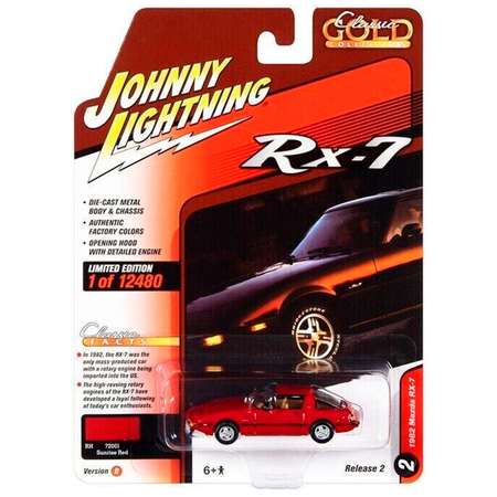 Автомобиль Johnny Lightning 1982 Mazda RX-7 1:64 красный