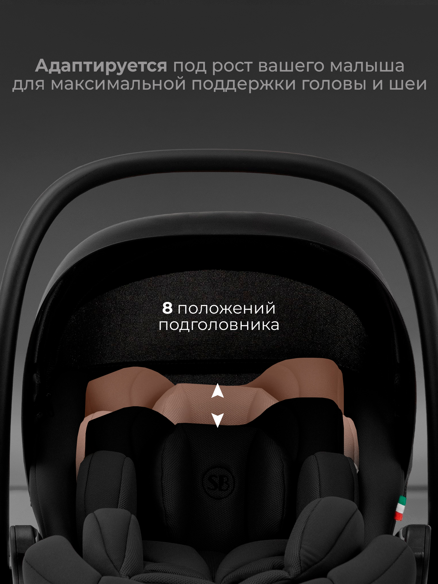 Автокресло Sweet Baby Premier WG06 Pro Black 0 (0 -13 кг) черный - фото 3