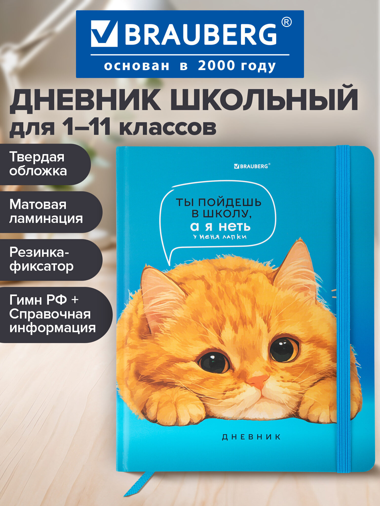 Дневник школьный Brauberg для девочек мальчика 1-11 класс - фото 1