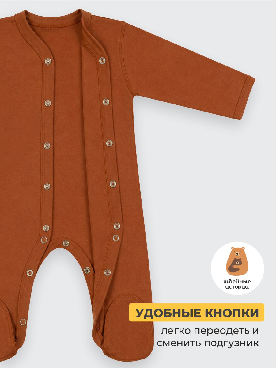 Комбинезон 3 шт ШВЕЙНЫЕ ИСТОРИИ закр_слипыгорох - фото 4