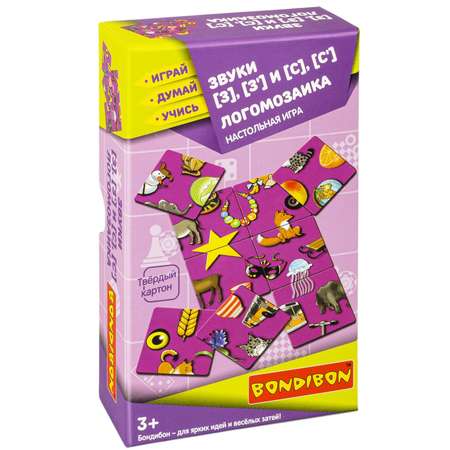 Настольная игра Bondibon нейро Логомозаика звуки З-С