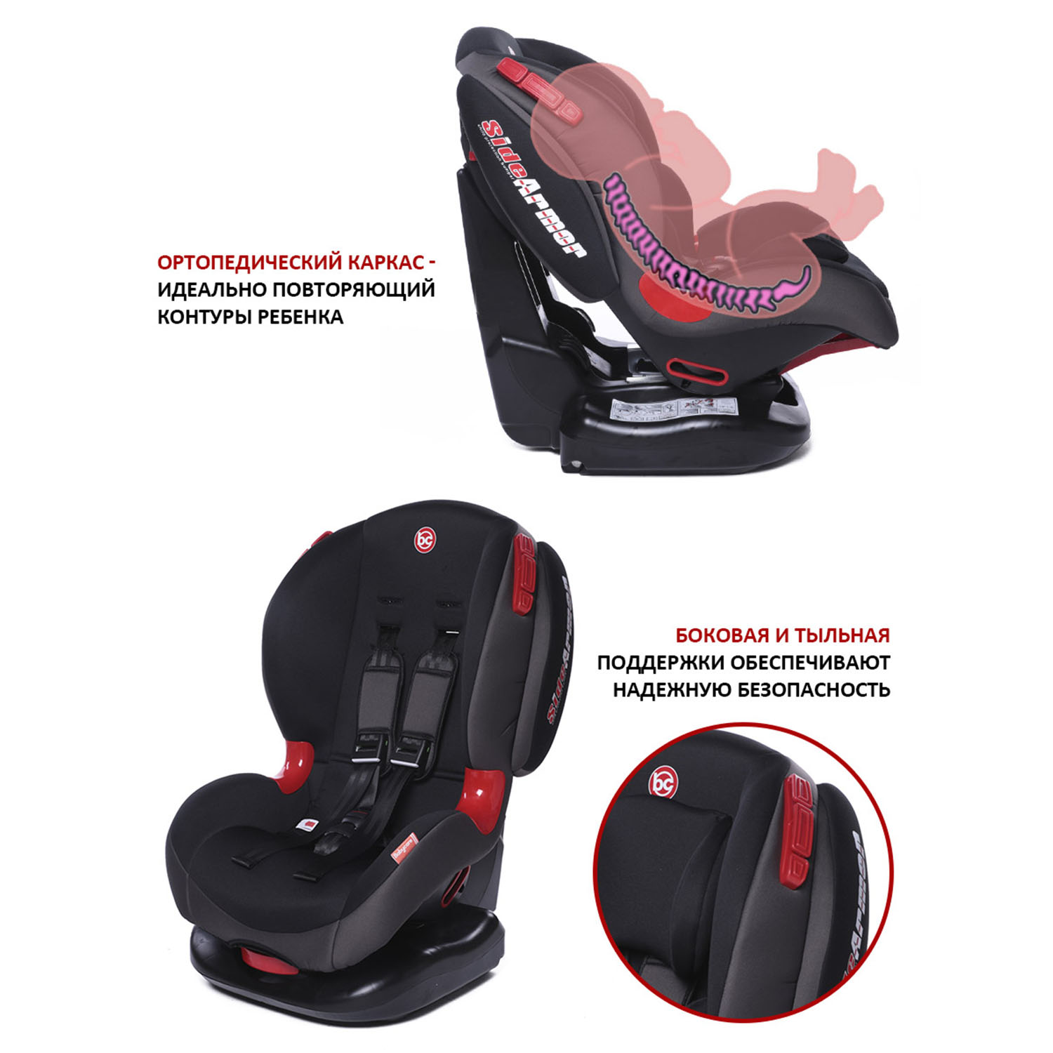 Автокресло BabyCare Isofix 1/2 (9-25 кг) - фото 7